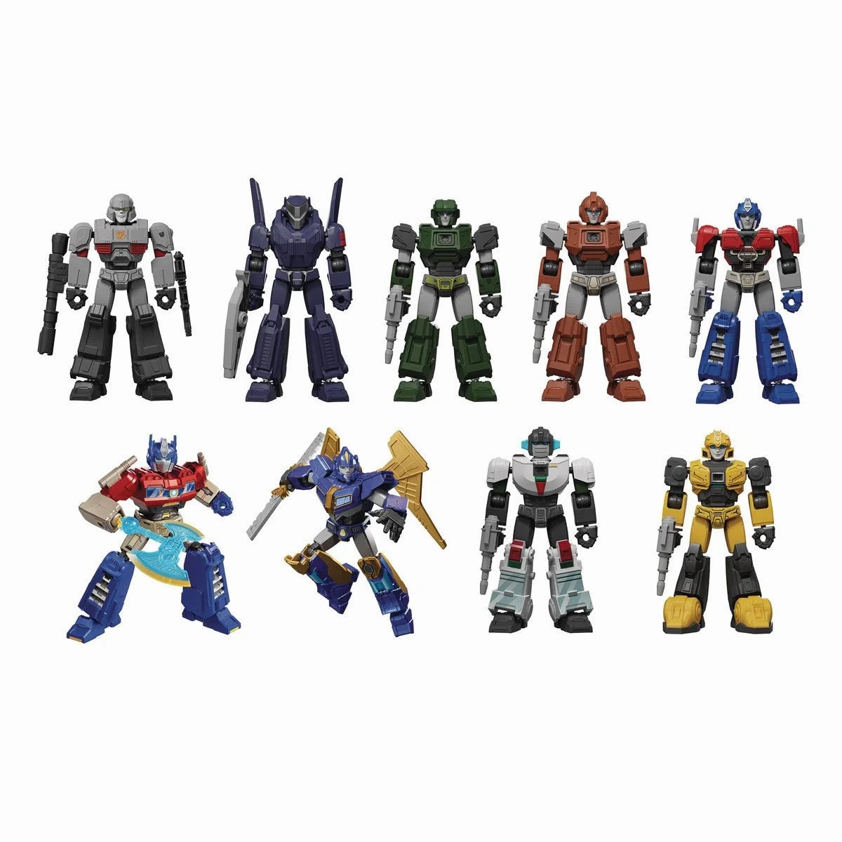 Blokees Transformers Model Kits Experience Galaxy Version #05 ONE Mystery Box Trading Figure Set of 9