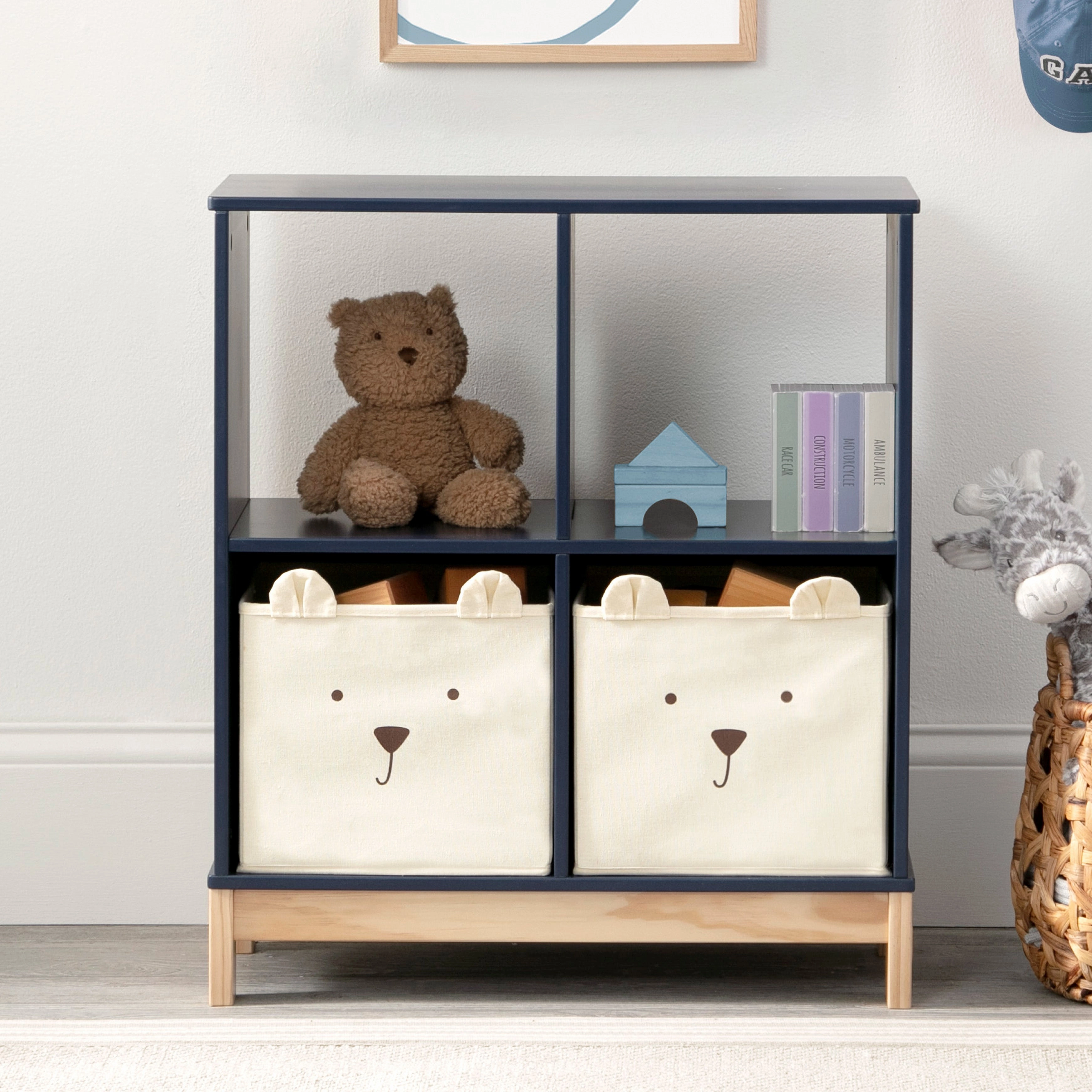 Brannan Bear Bookcase with Bins