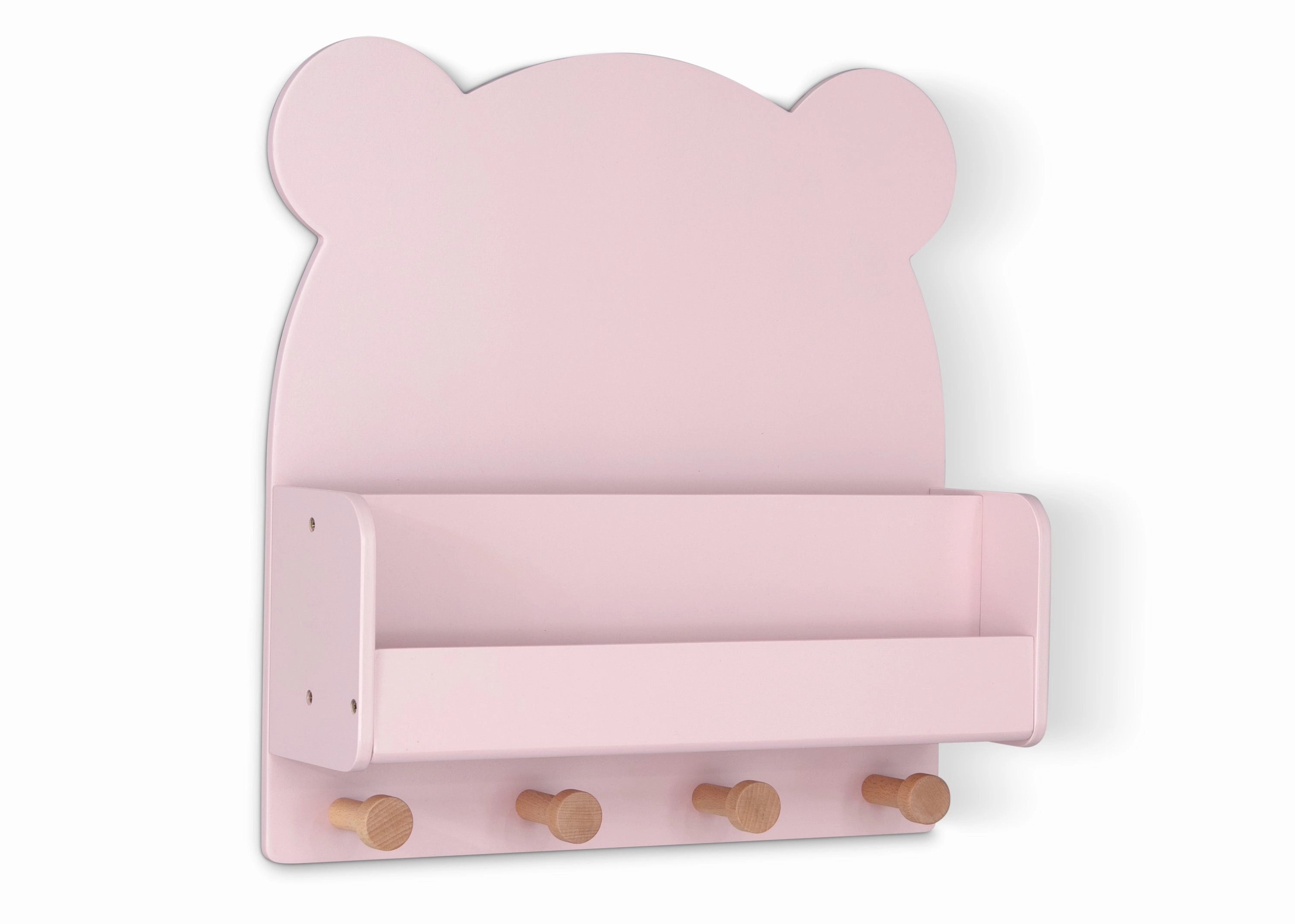 Brannan Bear Wall Shelf with 4 Hooks