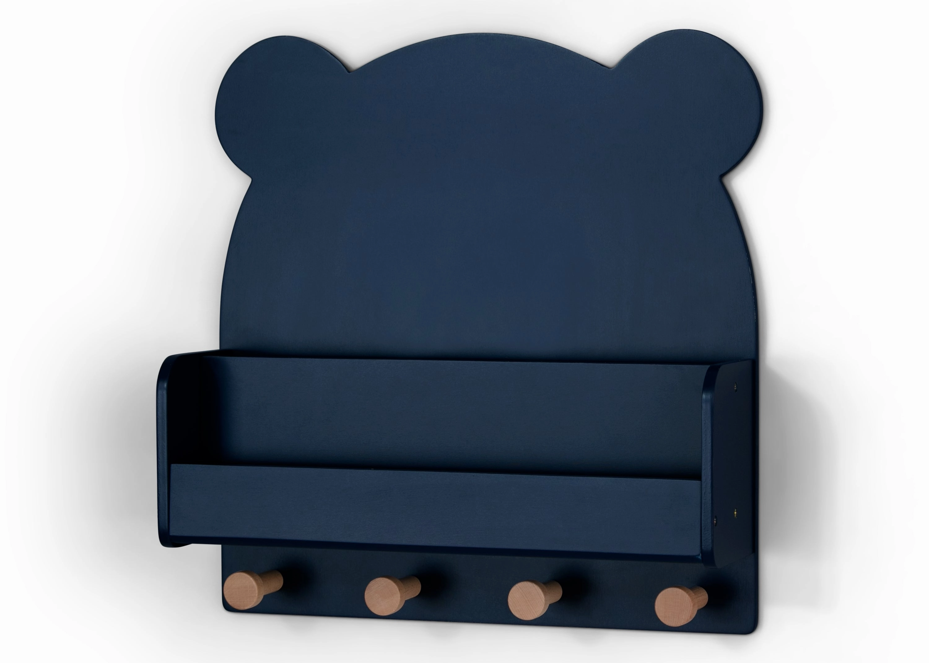 Brannan Bear Wall Shelf with 4 Hooks