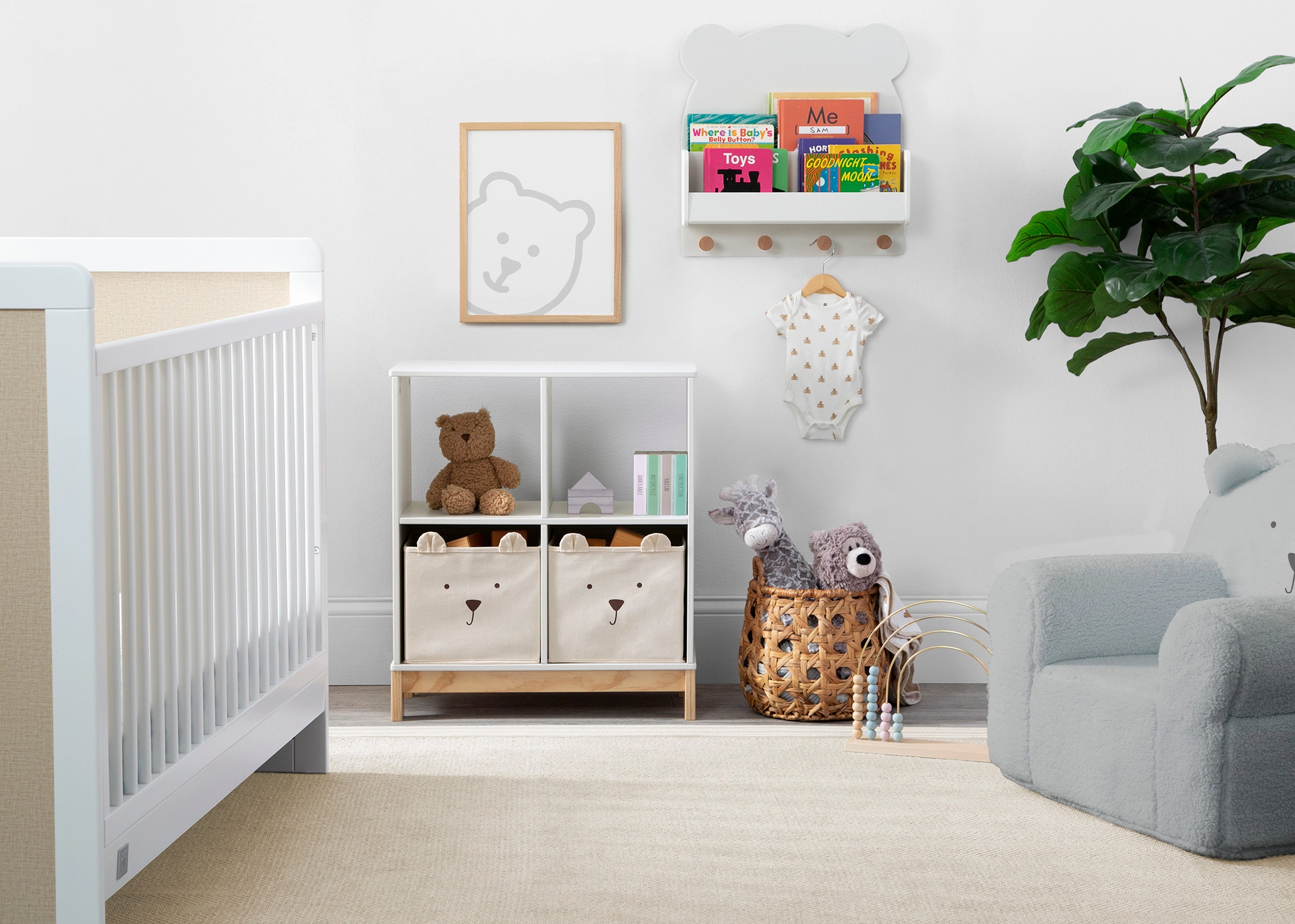 Brannan Bear Wall Shelf with 4 Hooks