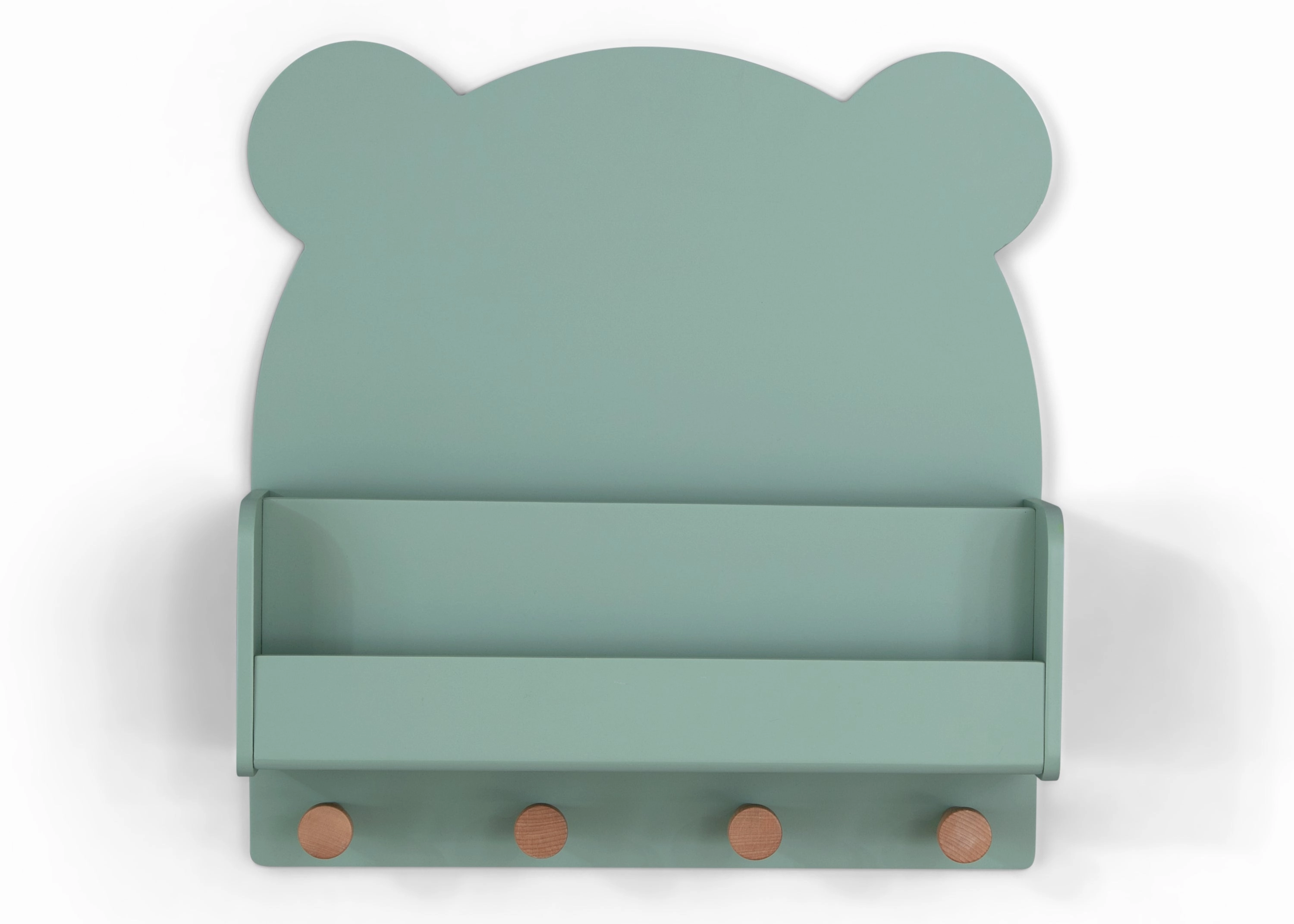 Brannan Bear Wall Shelf with 4 Hooks