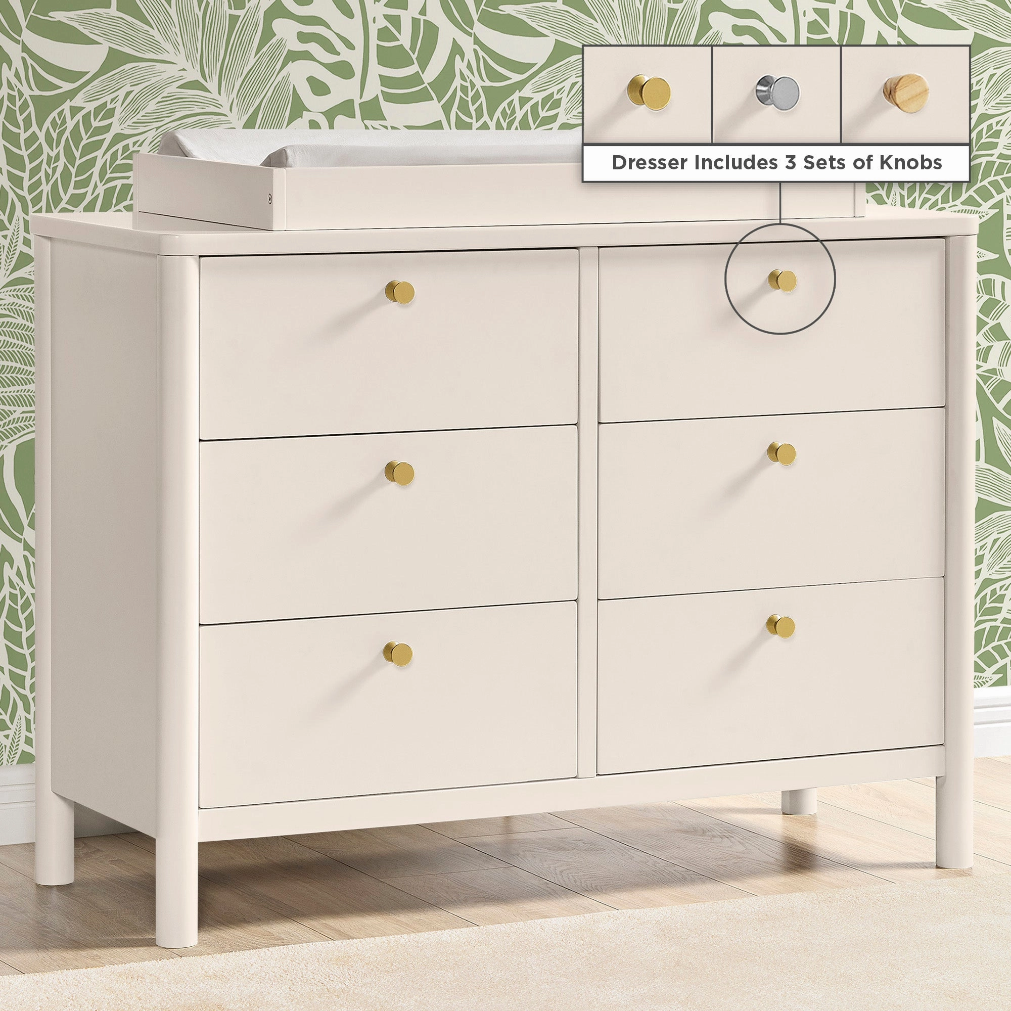 Brooks 6 Drawer Dresser with Interlocking Drawers
