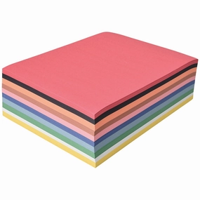 Bulk Construction Paper for Kids Crafts  500 Sheets, 10 Assorted Colors