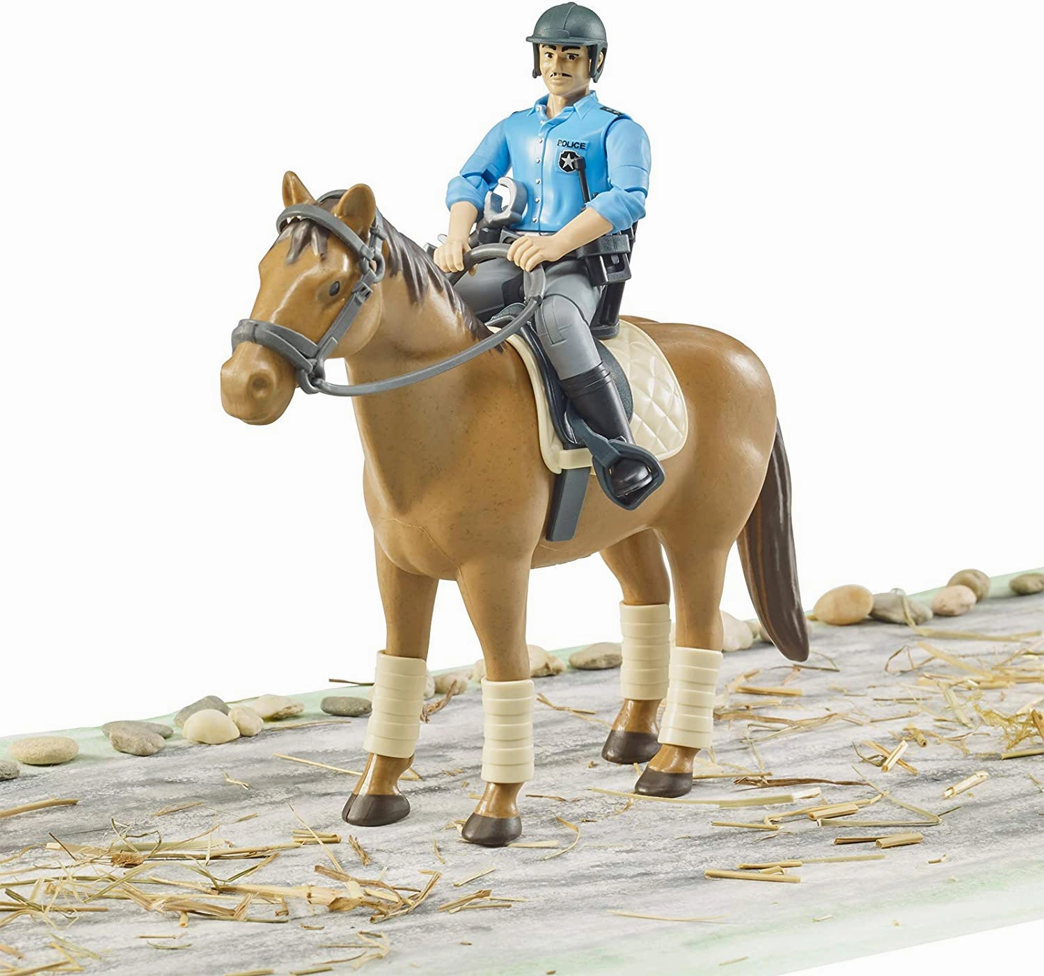 Bworld Policeman W/ Horse