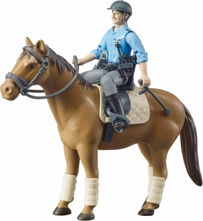 Bworld Policeman W/ Horse