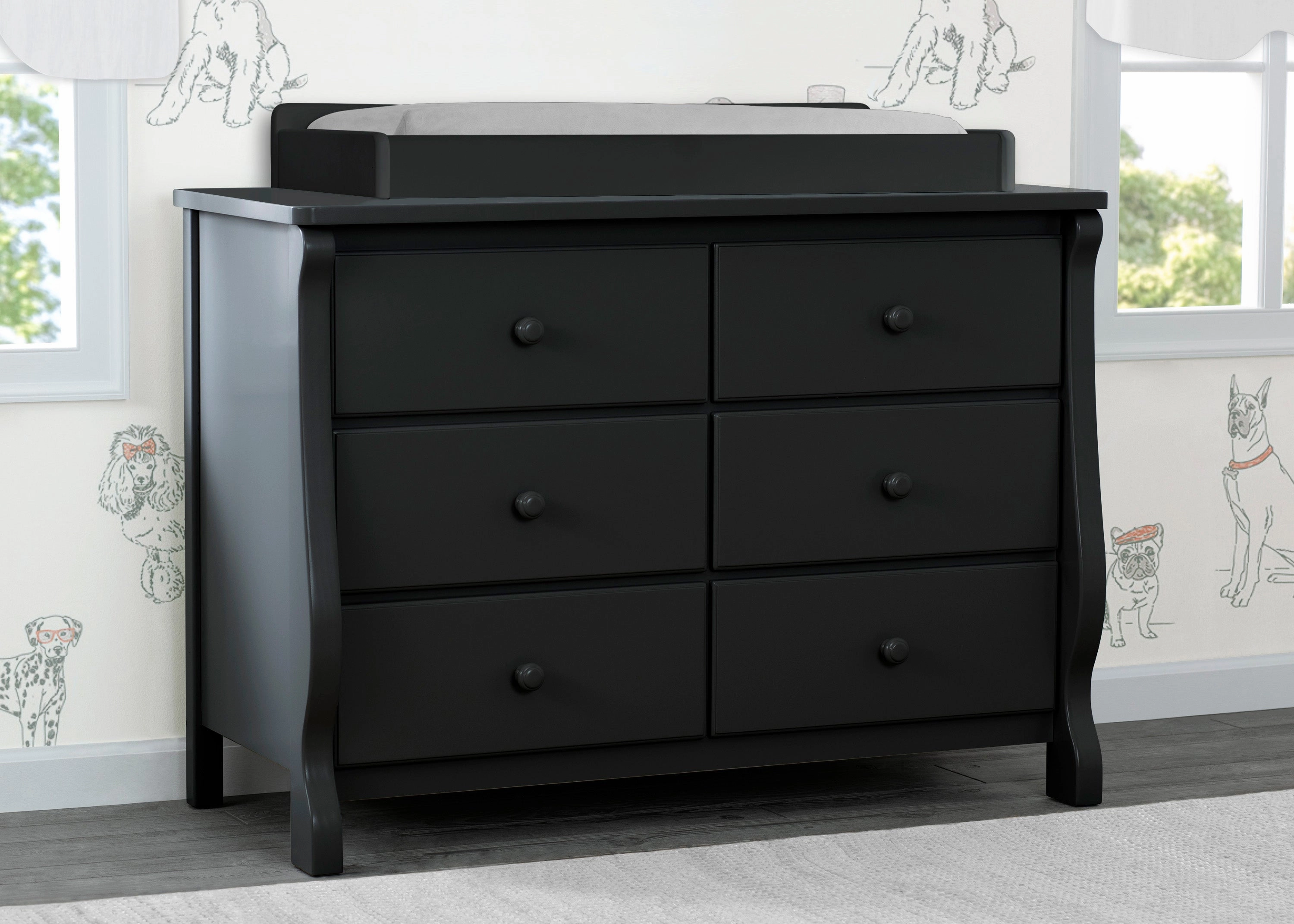 Canton / Eclipse 6 Drawer Dresser with Interlocking Drawers