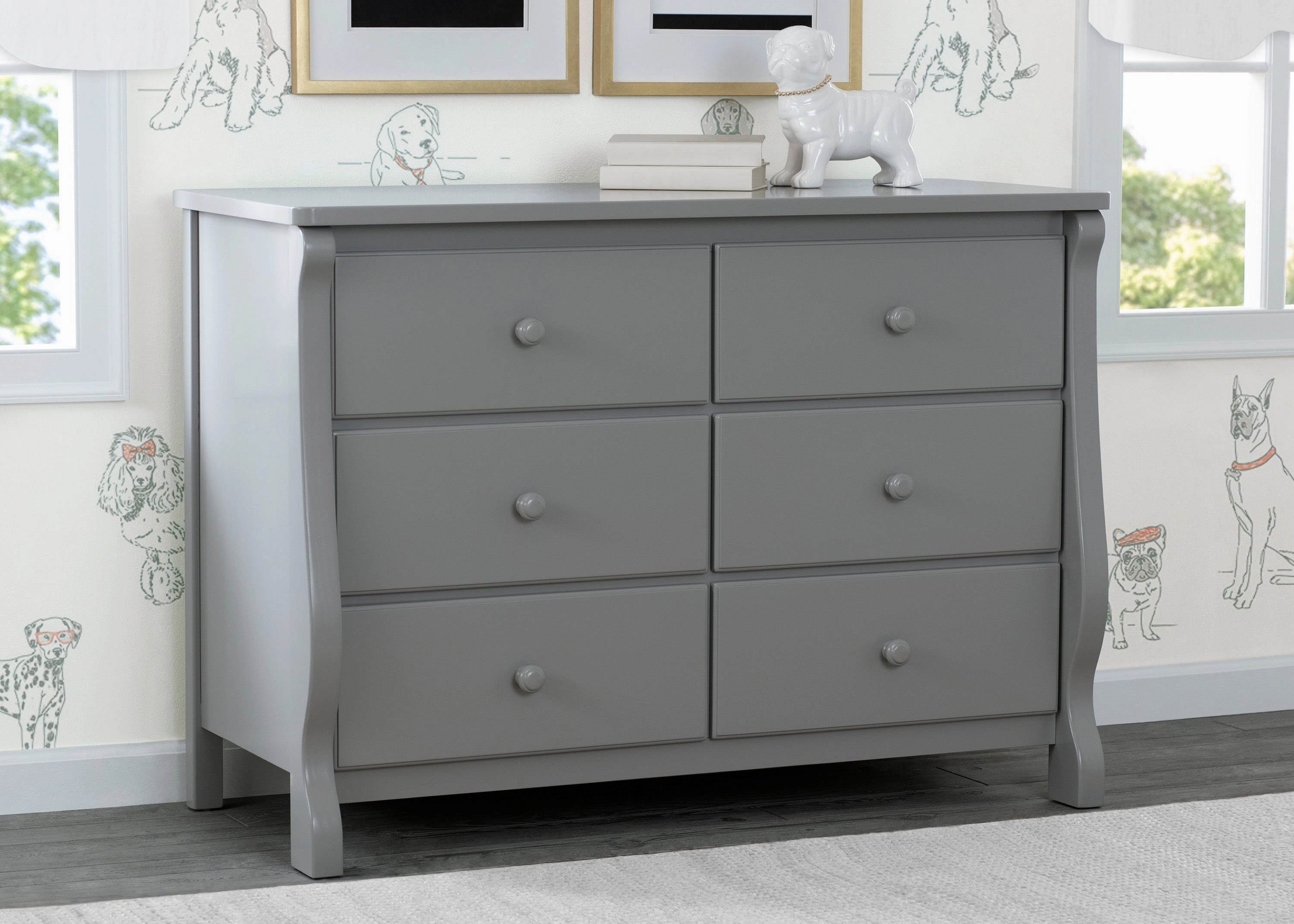 Canton / Eclipse 6 Drawer Dresser with Interlocking Drawers