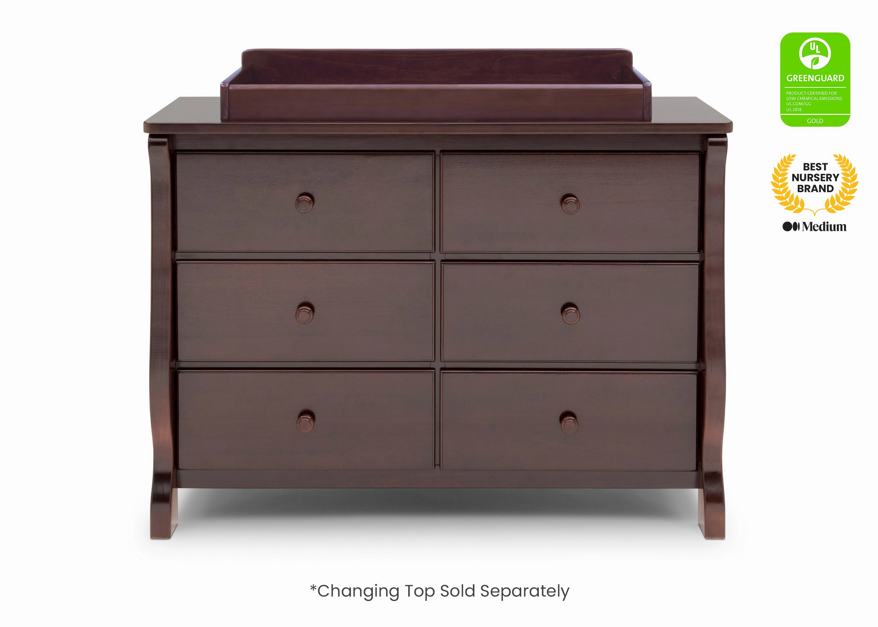 Canton / Eclipse 6 Drawer Dresser with Interlocking Drawers