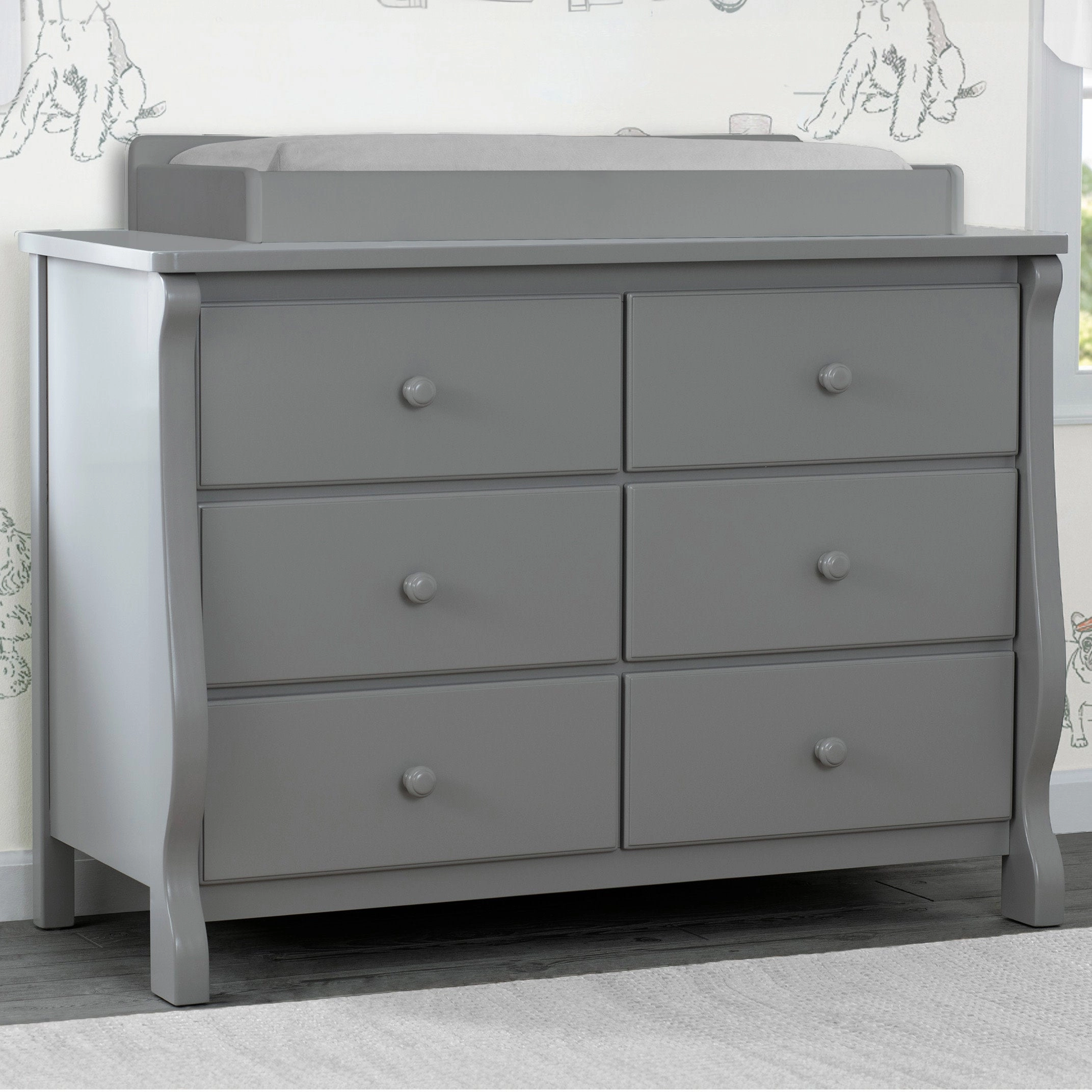 Canton / Eclipse 6 Drawer Dresser with Interlocking Drawers