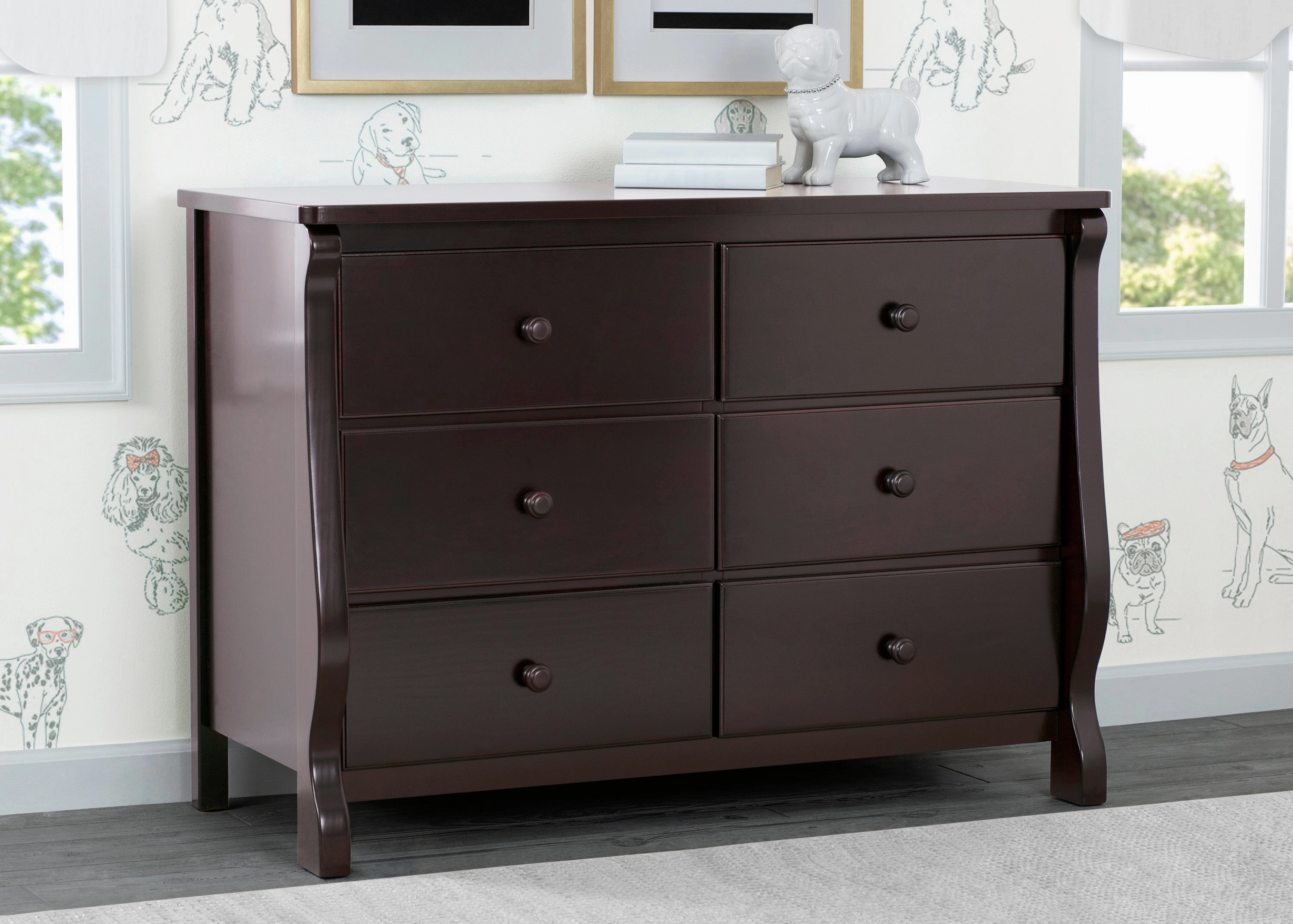 Canton / Eclipse 6 Drawer Dresser with Interlocking Drawers