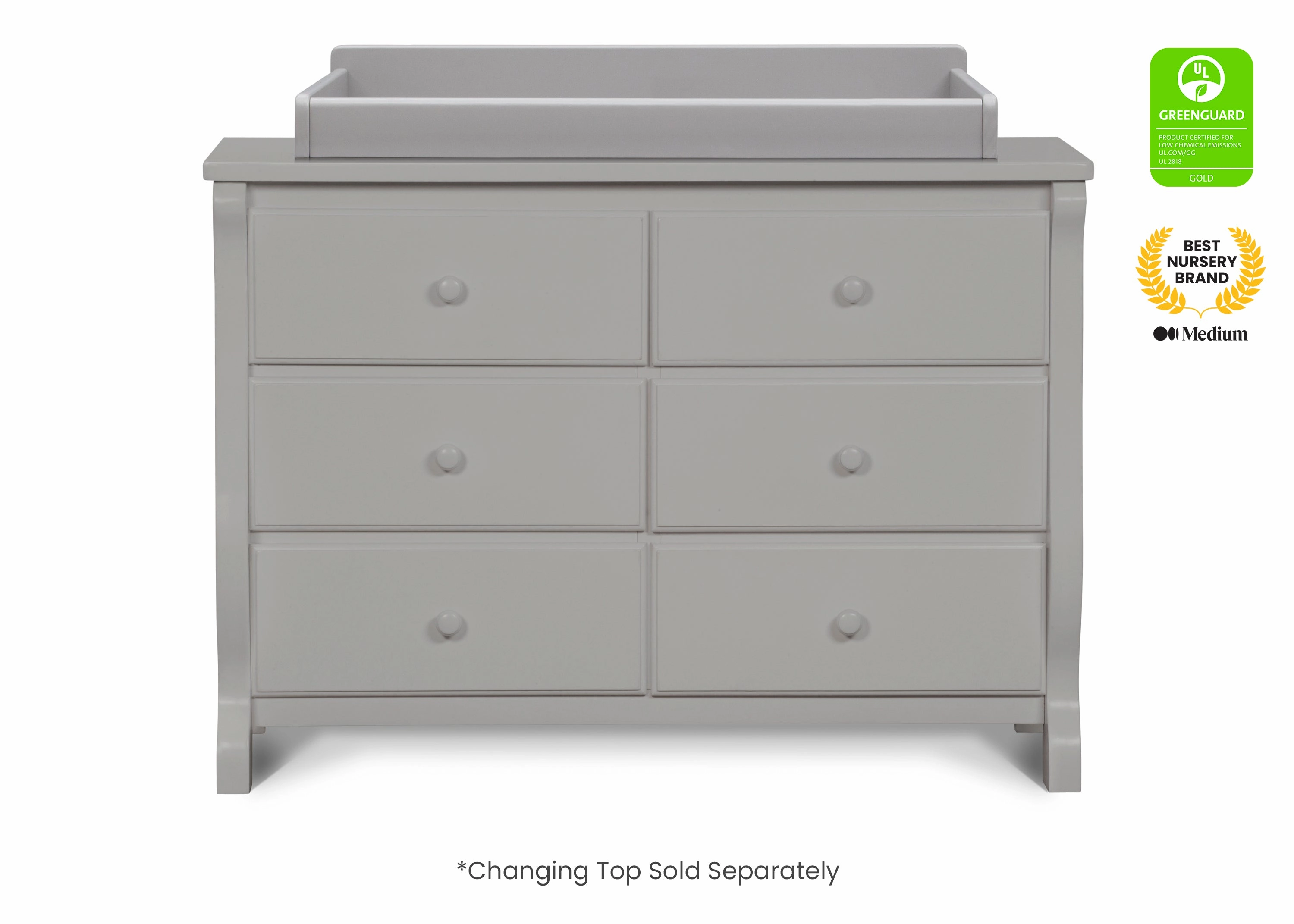 Canton / Eclipse 6 Drawer Dresser with Interlocking Drawers