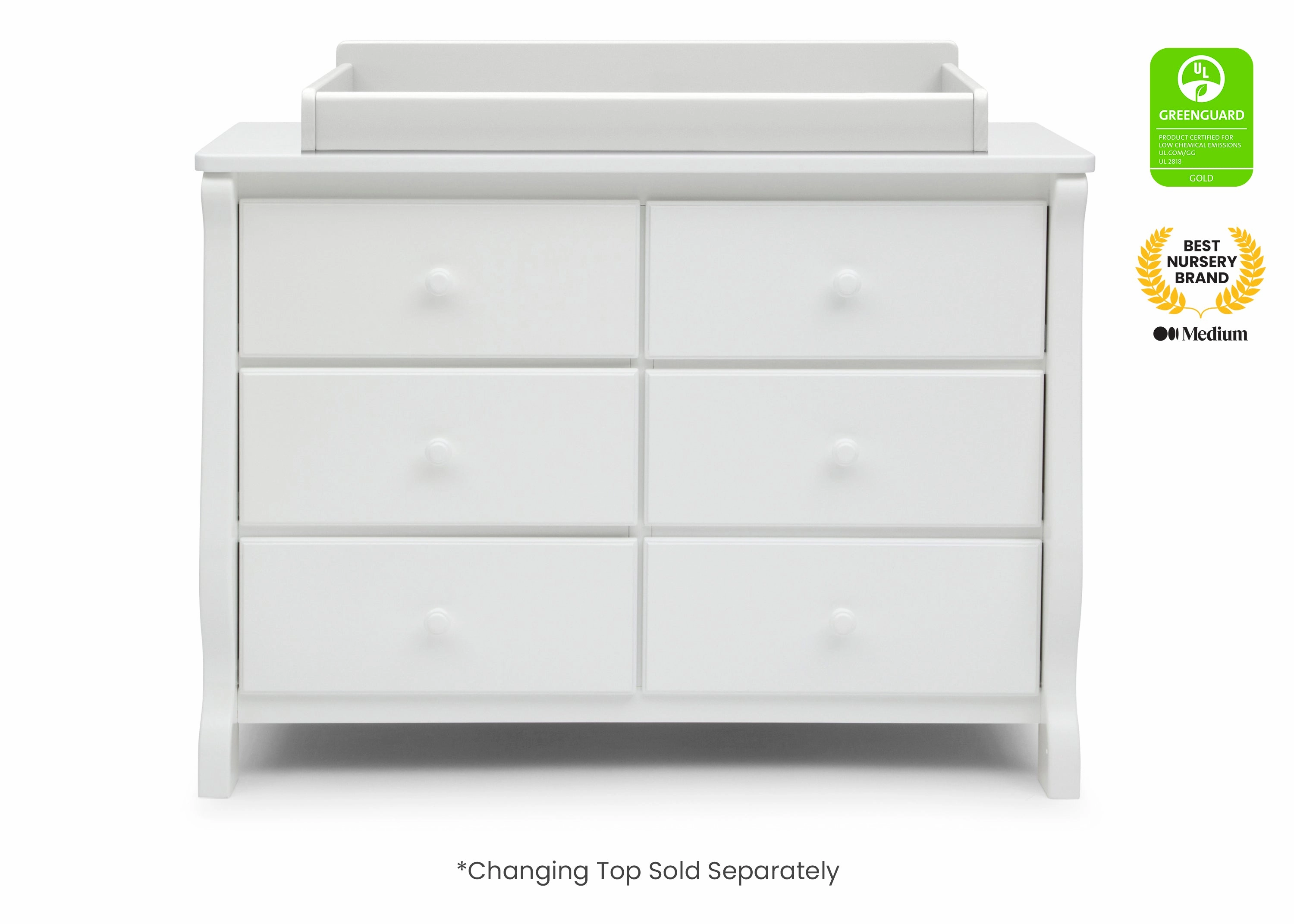 Canton / Eclipse 6 Drawer Dresser with Interlocking Drawers