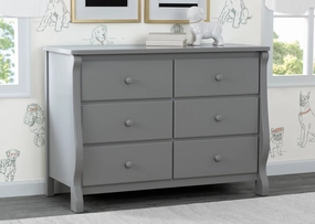 Canton / Eclipse 6 Drawer Dresser with Interlocking Drawers