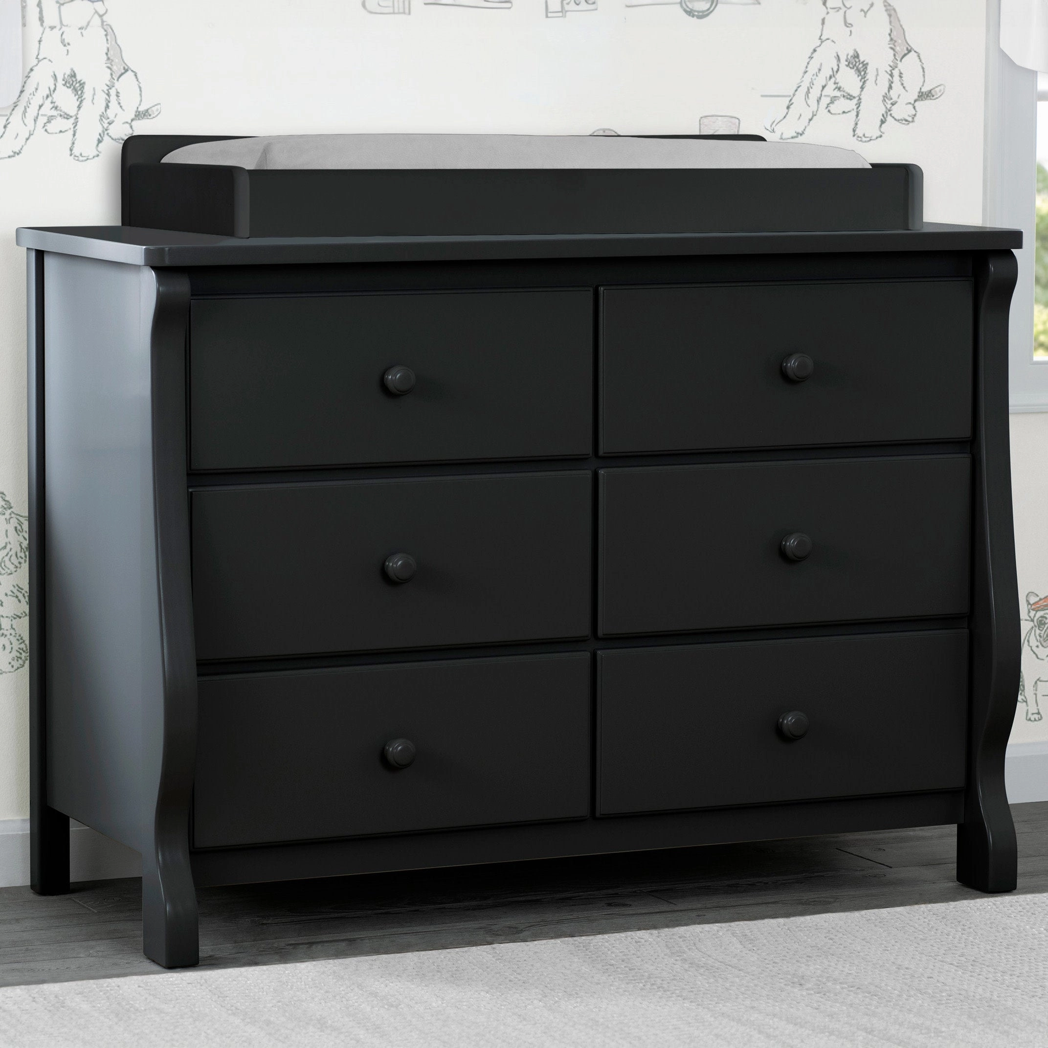 Canton / Eclipse 6 Drawer Dresser with Interlocking Drawers