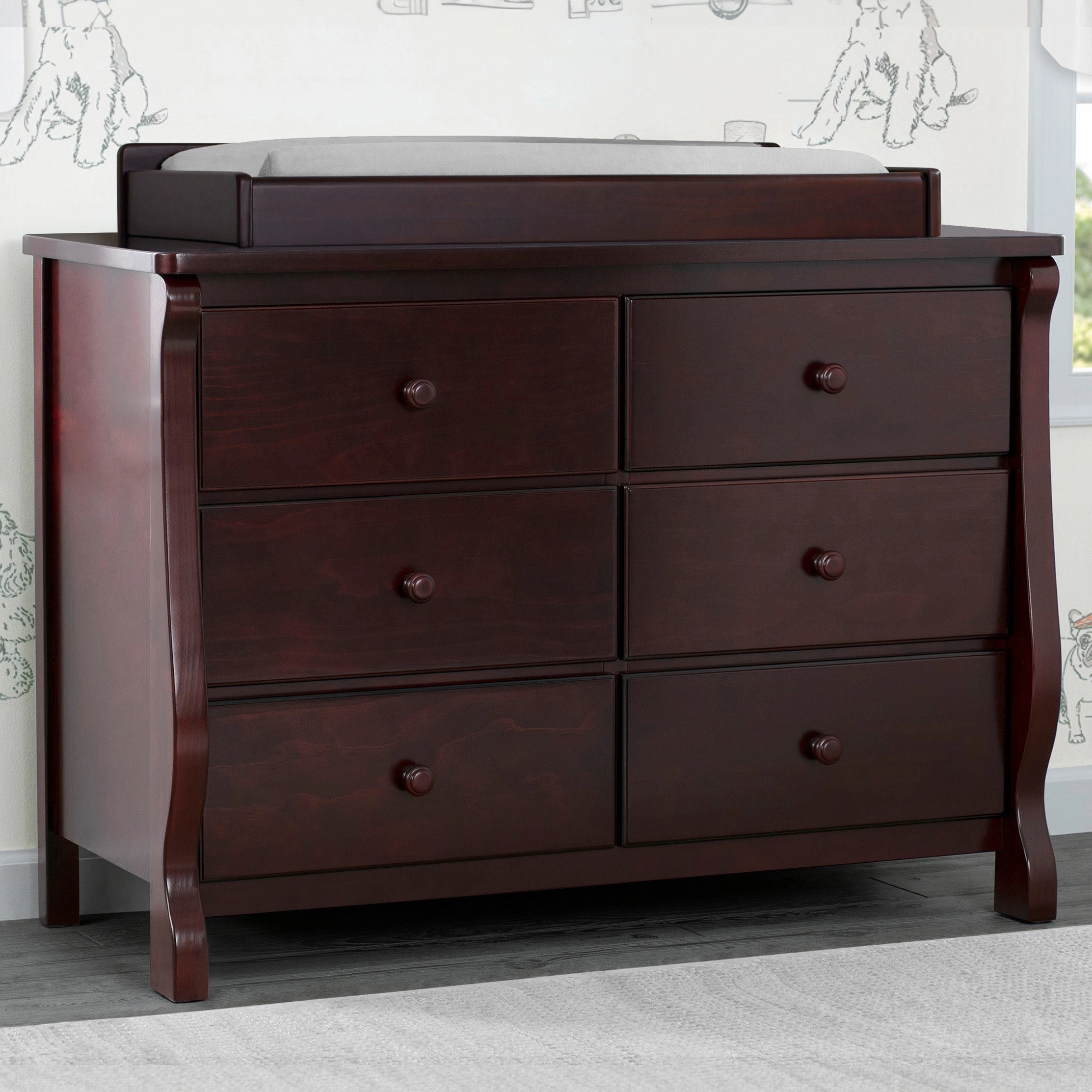Canton / Eclipse 6 Drawer Dresser with Interlocking Drawers