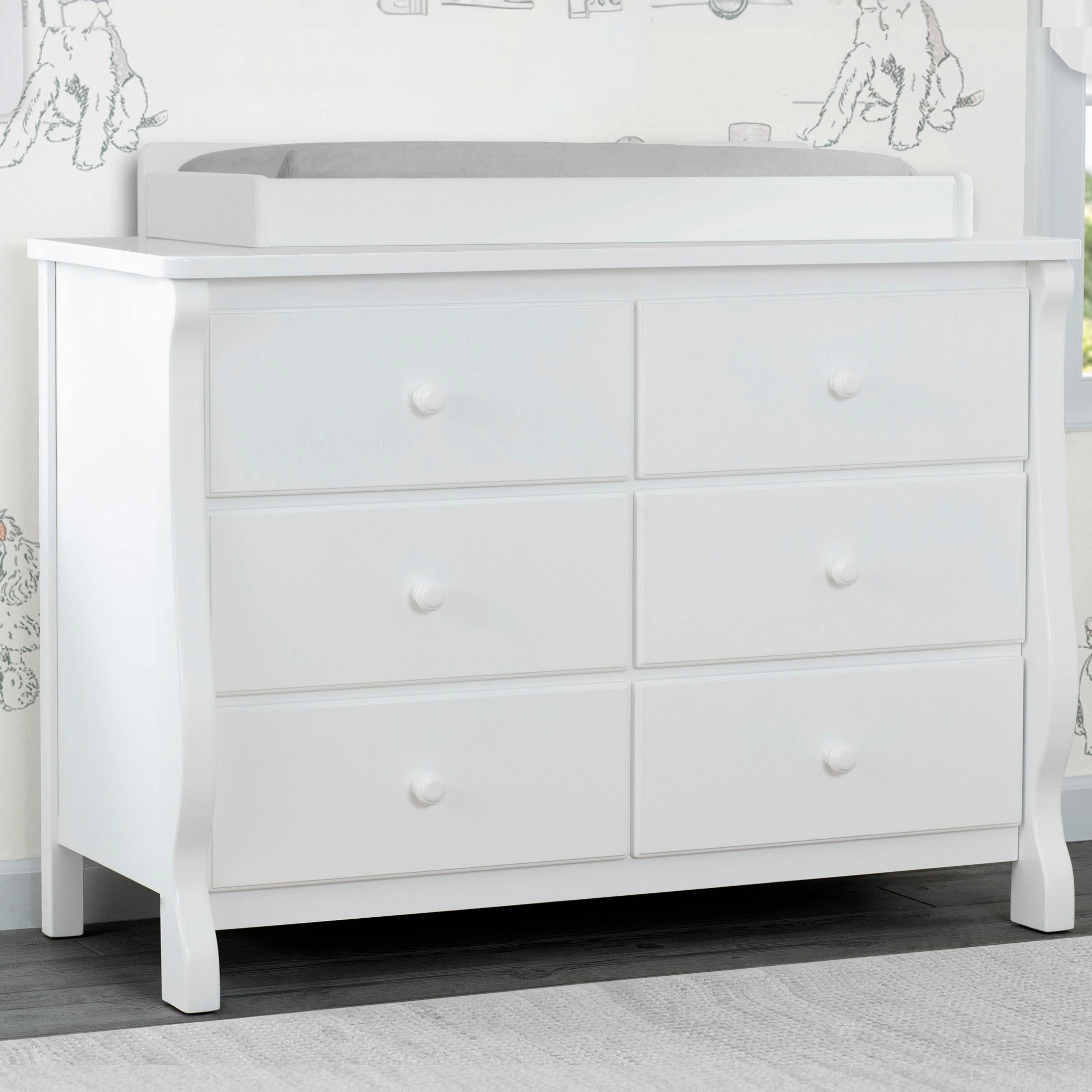 Canton / Eclipse 6 Drawer Dresser with Interlocking Drawers