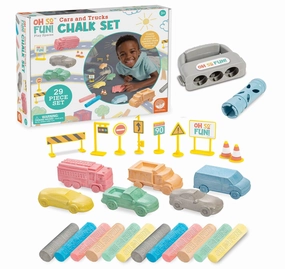 Cars & Roads Chalk Set