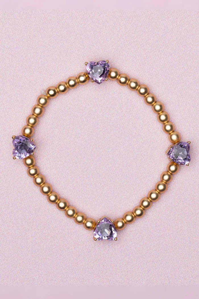 Chic Amethyst Love Bracelet