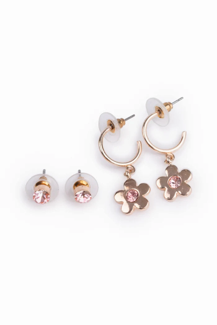 Chic Bejeweled Blooms Earrings