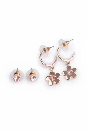 Chic Bejeweled Blooms Earrings