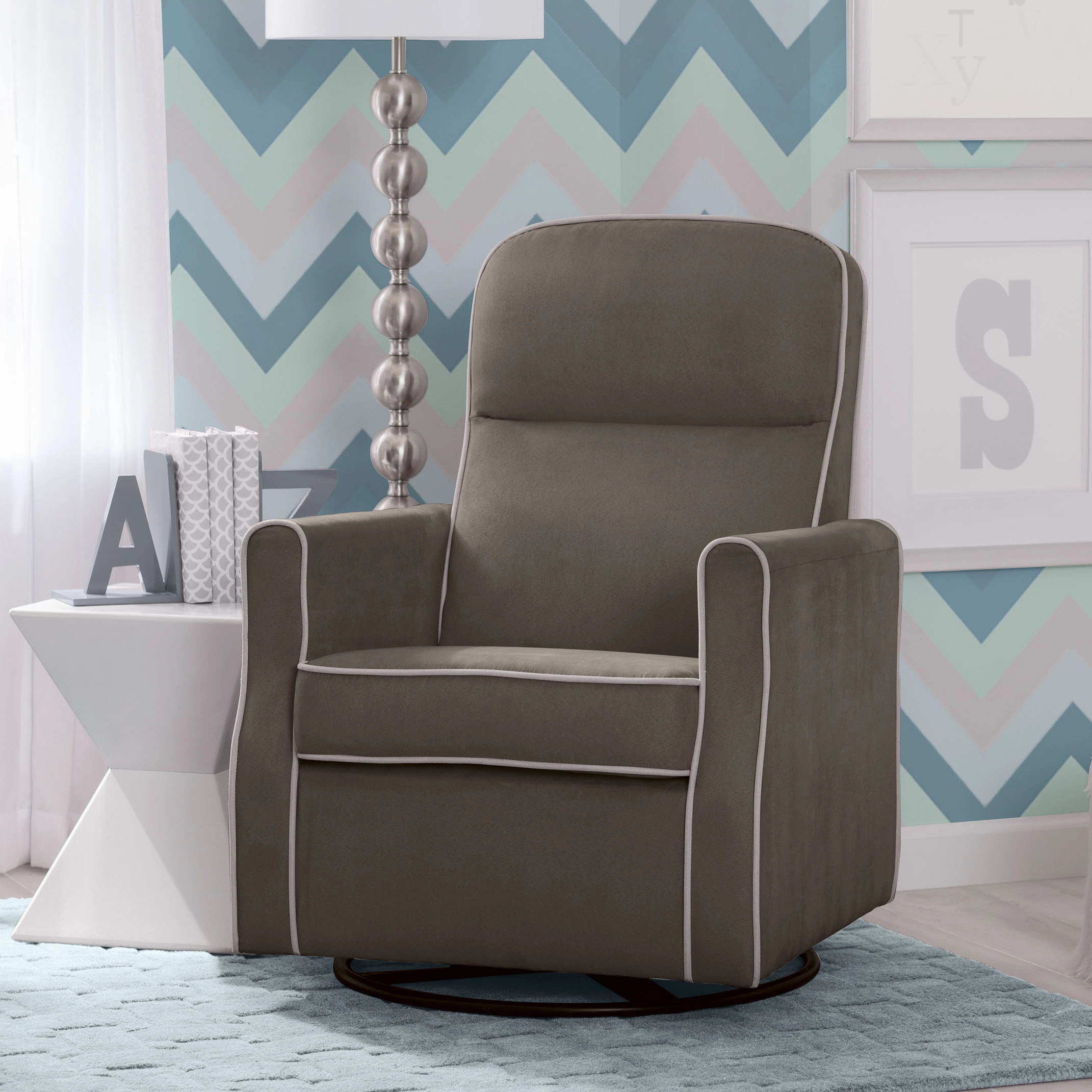 Clair Slim Nursery Glider Swivel Rocker Chair
