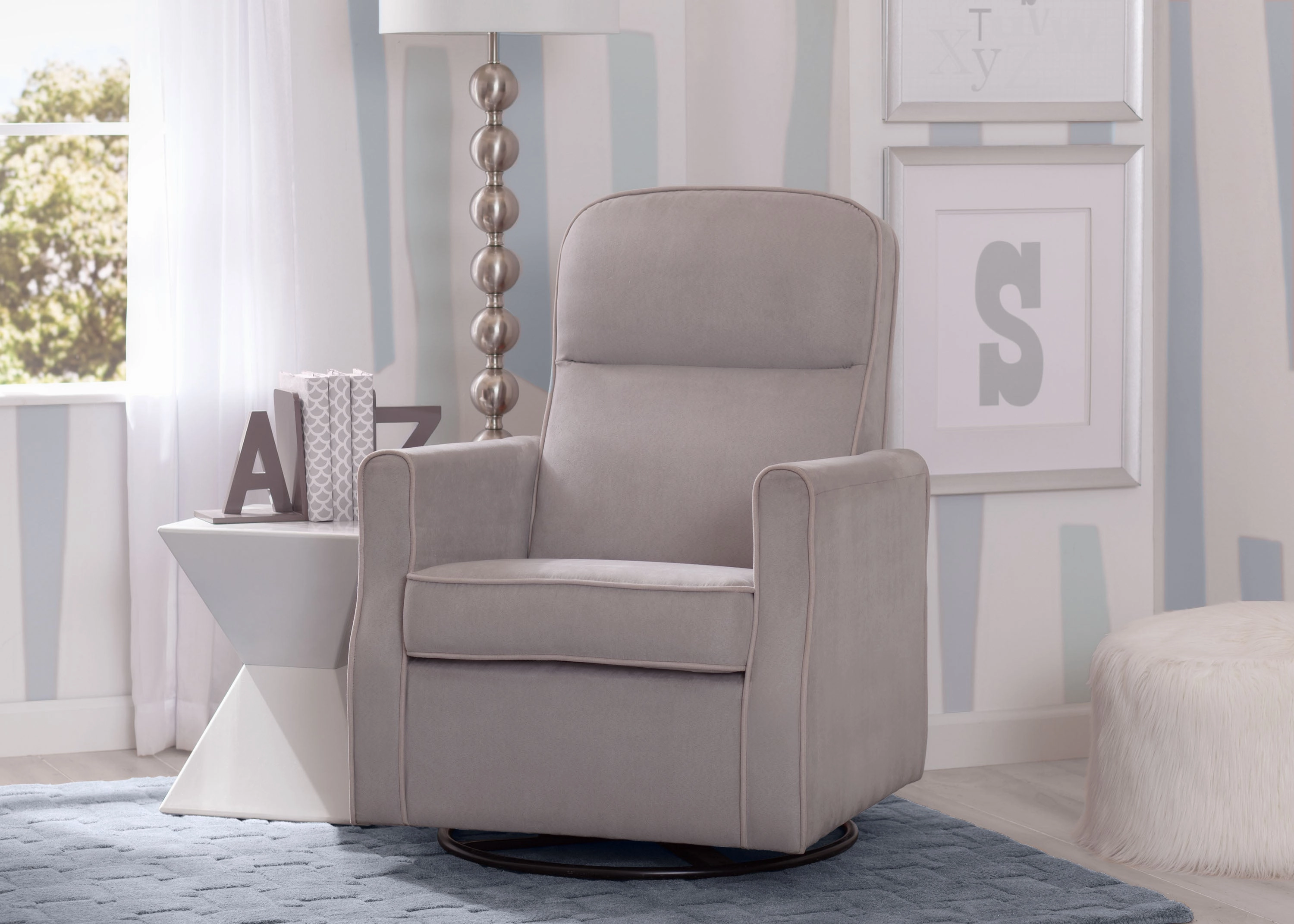 Clair Slim Nursery Glider Swivel Rocker Chair