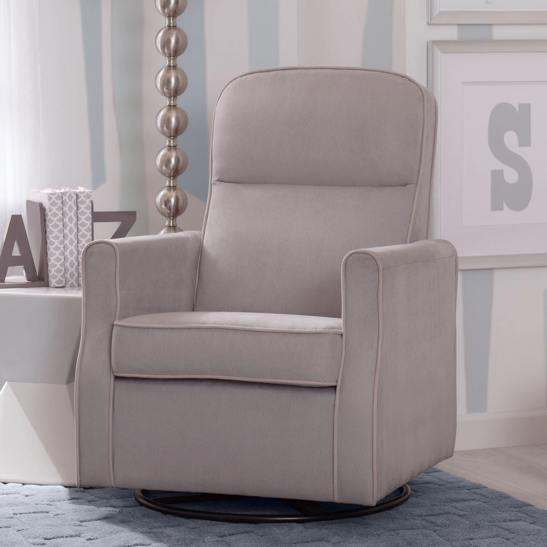 Clair Slim Nursery Glider Swivel Rocker Chair