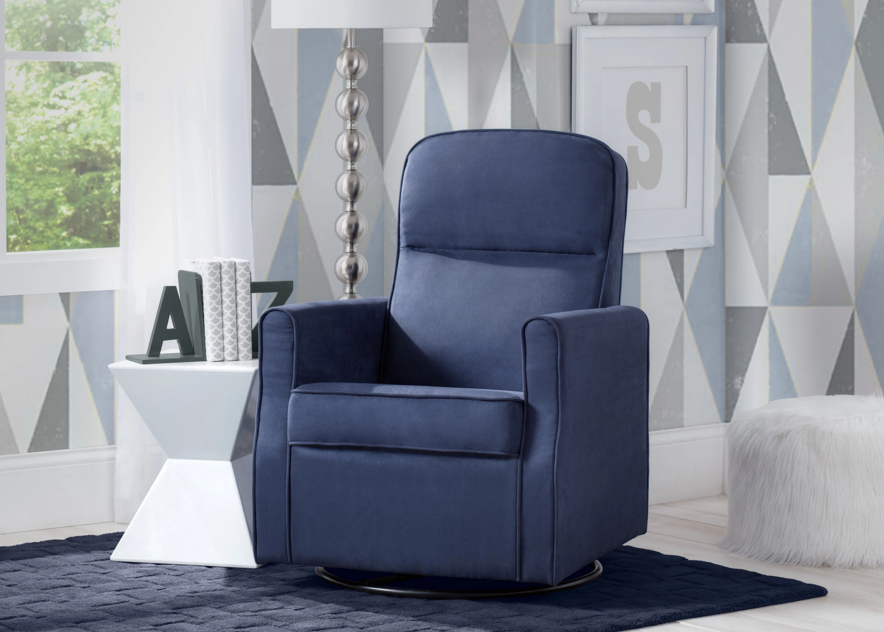Clair Slim Nursery Glider Swivel Rocker Chair