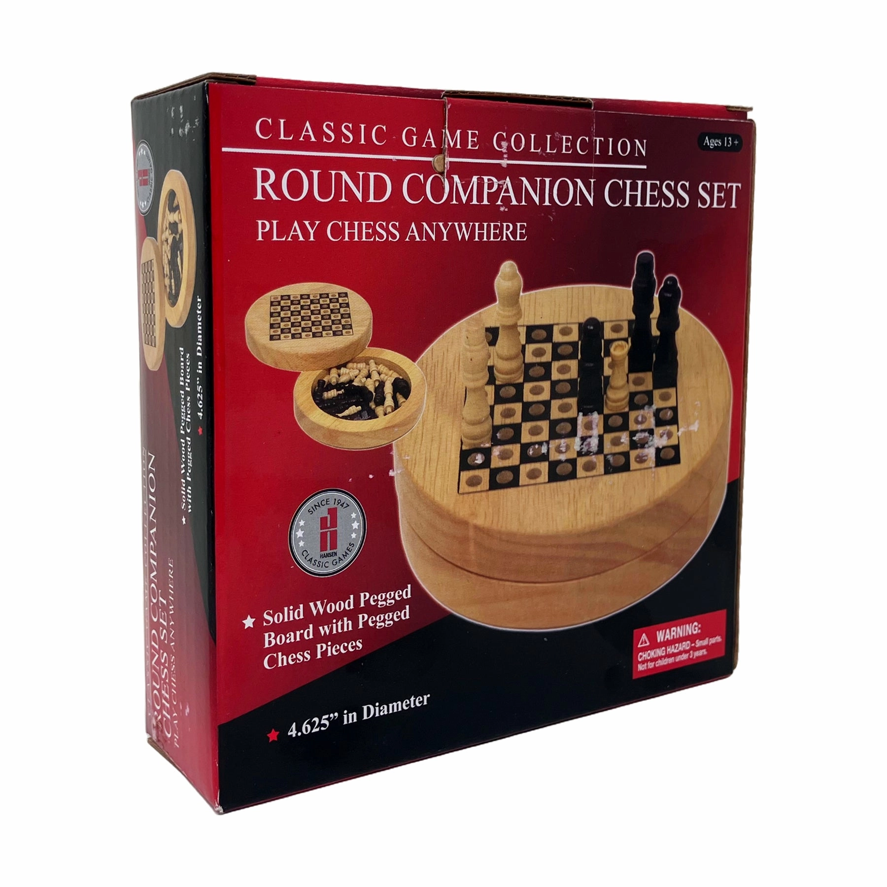 Classic Game Companion Round Chess Set - Portable Travel Edition