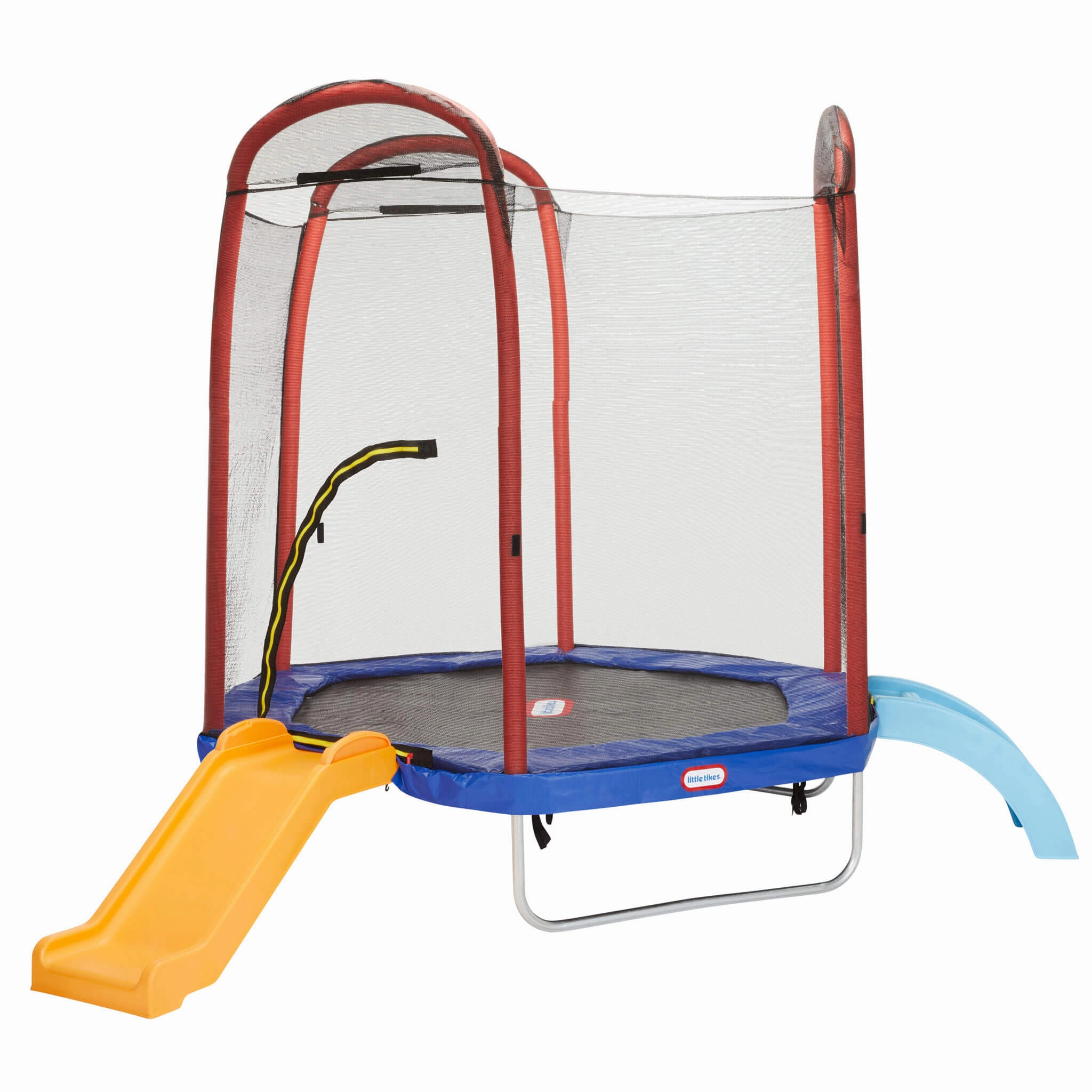 Climb 'n Slide 7ft Trampoline with Enclosure & Slide