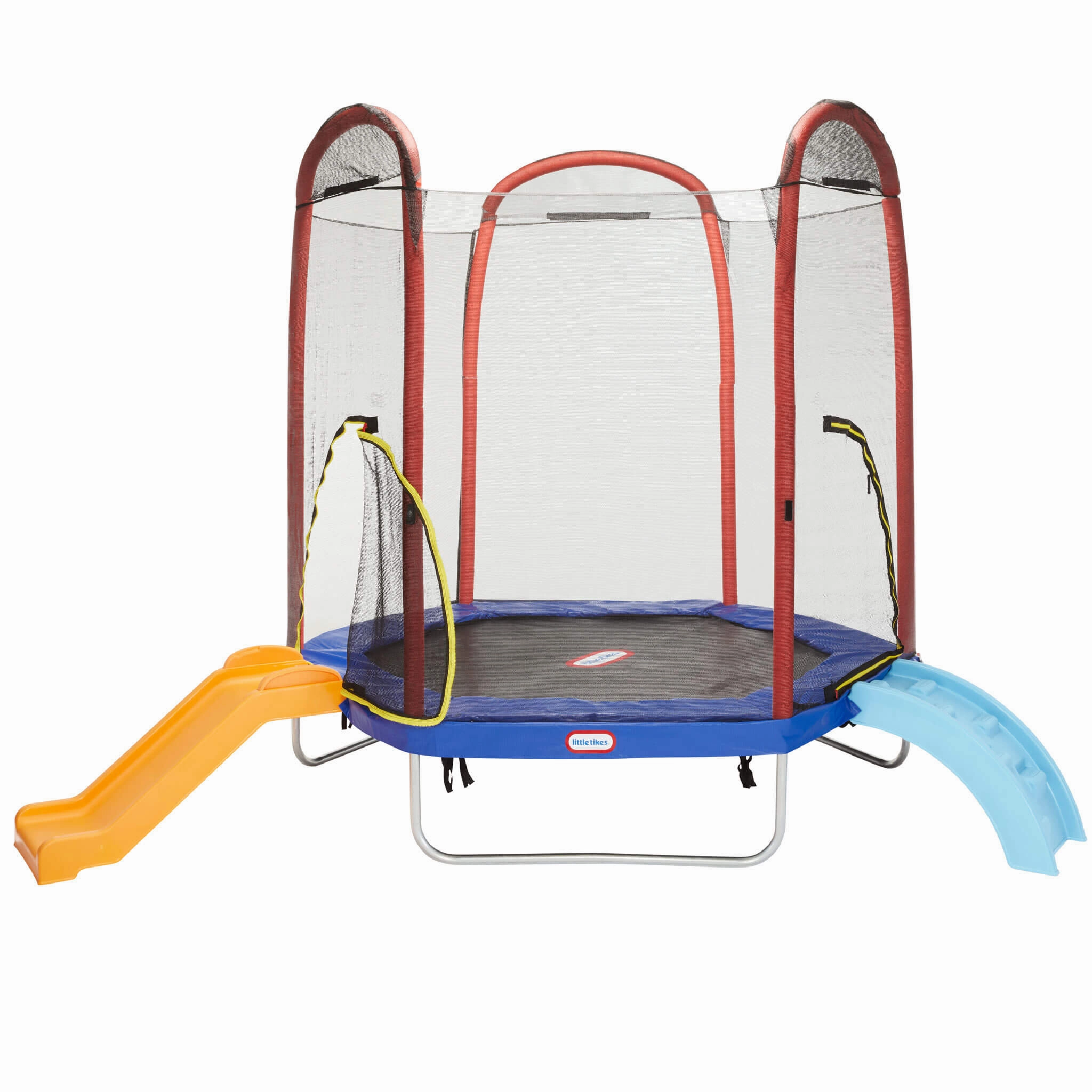 Climb 'n Slide 7ft Trampoline with Enclosure & Slide