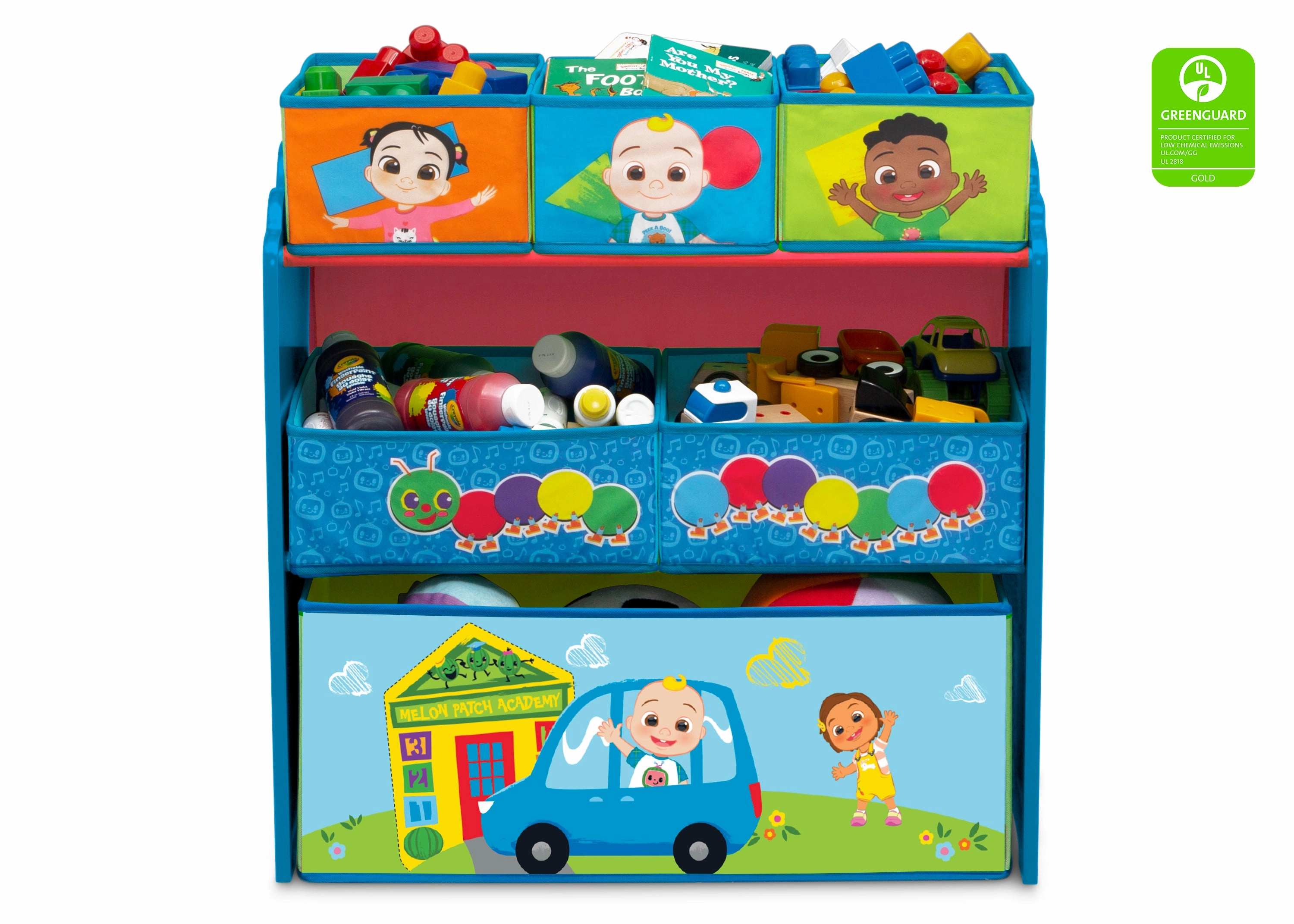 CoComelon 6 Bin Design and Store Toy Organizer