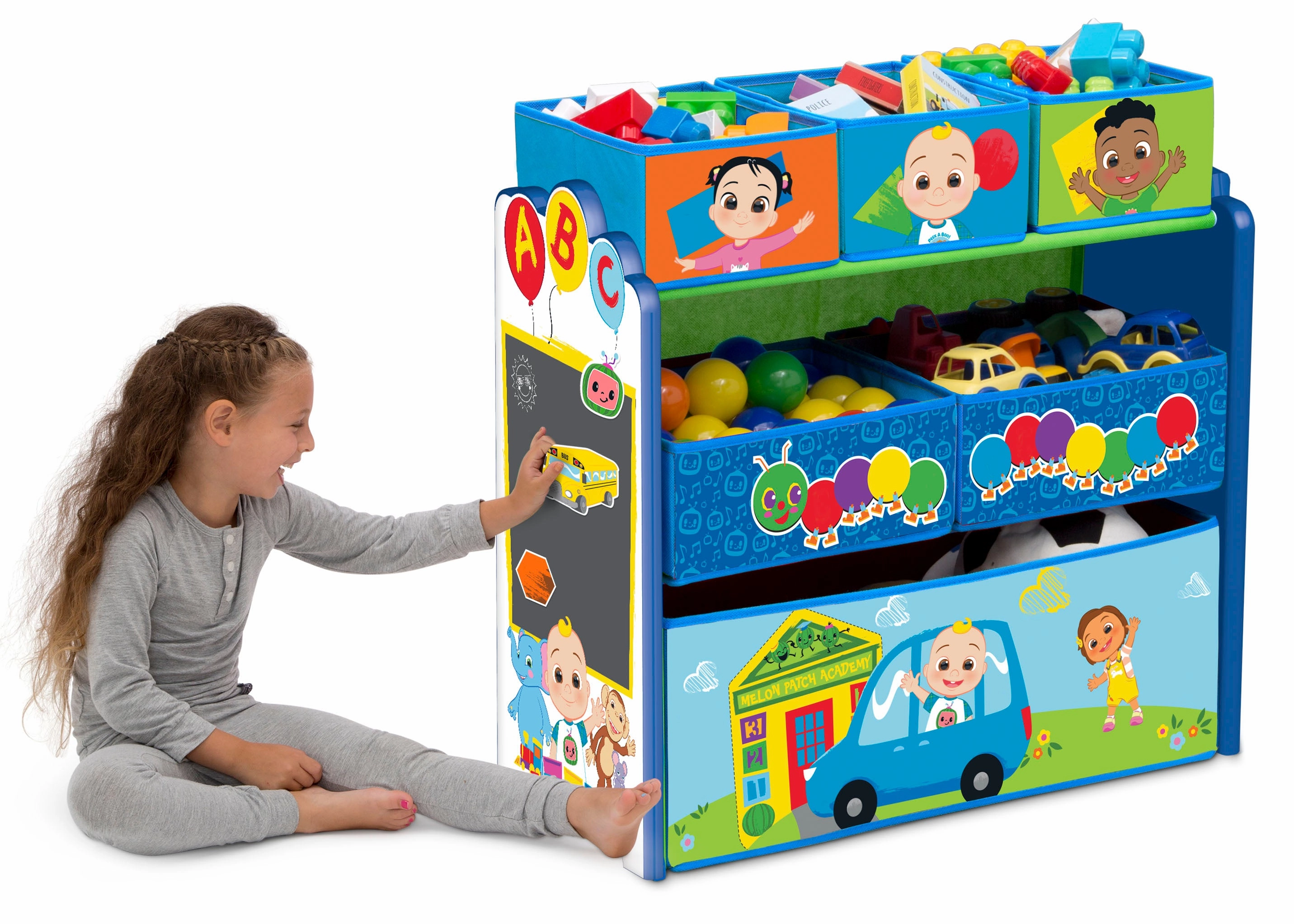 CoComelon 6 Bin Design and Store Toy Organizer