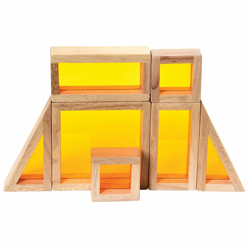 Colored See Through Wooden Blocks