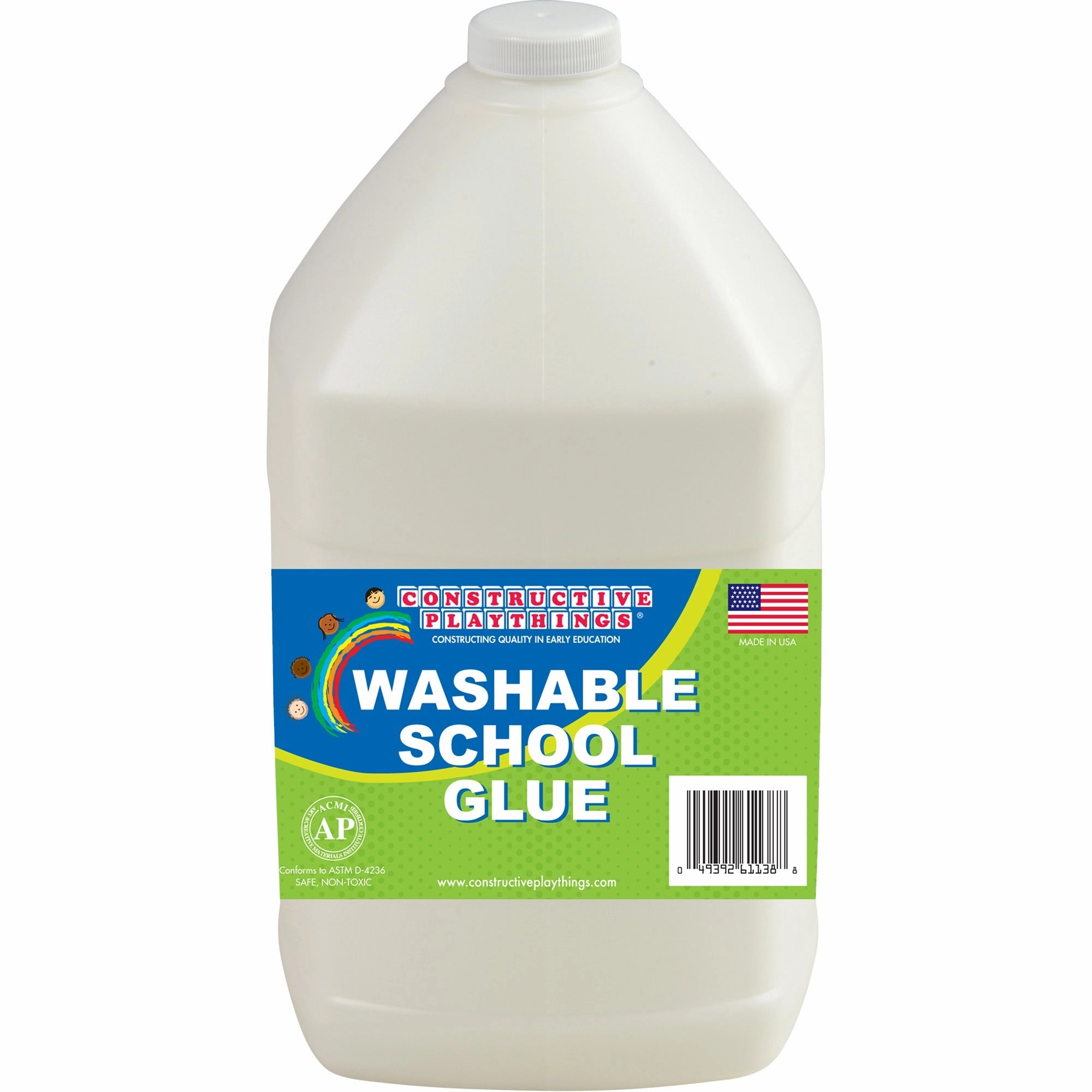 Constructive Playthings Washable School Glue - Gallon