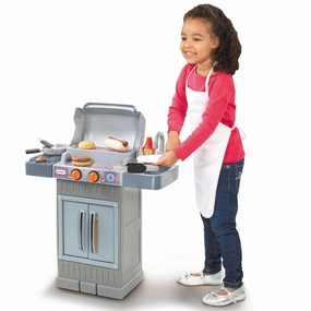 Cook 'n Grow BBQ Grill Toy  Toddler Play Grill with Dual Stages for Indoor & Outdoor Play