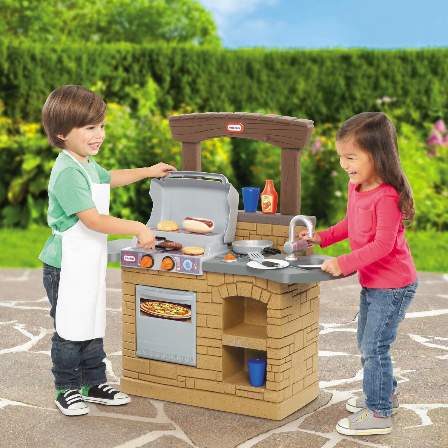 Cook 'n Play Outdoor BBQ  Play Grill with Food Accessories