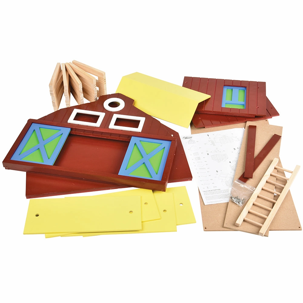 Deluxe Big Wooden Barn Playset | Farm-Themed Imaginative Play