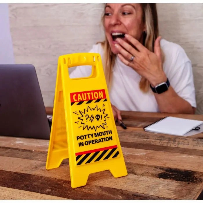 Desk Warning Sign - Potty Mouth