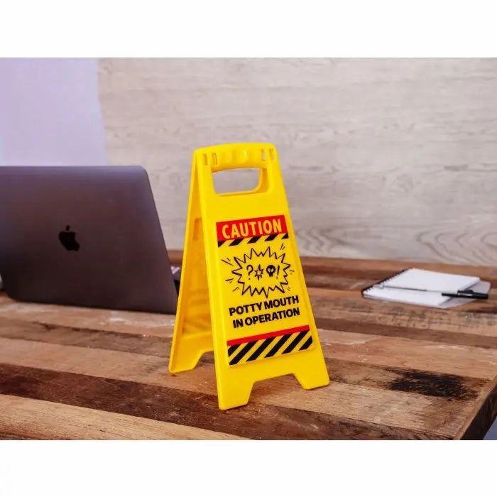 Desk Warning Sign - Potty Mouth