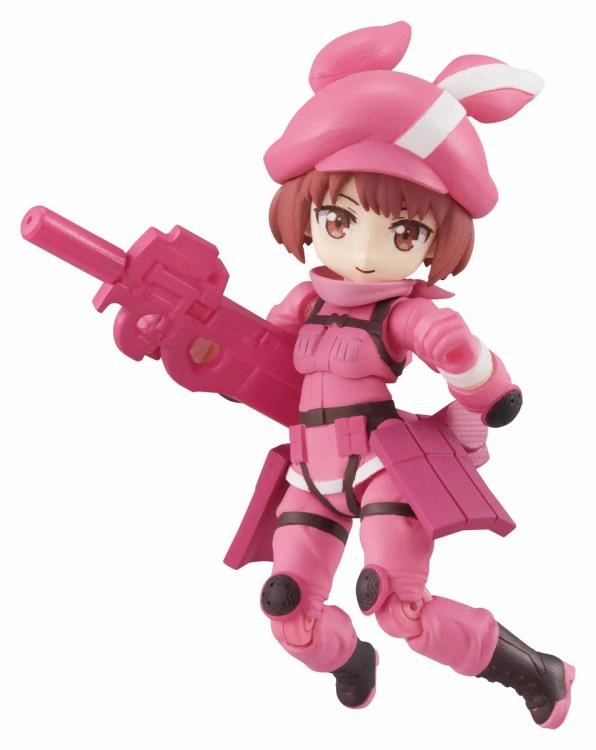 Desktop Army Sword Art Gun Gale Online Trading Figures Box Set of 3