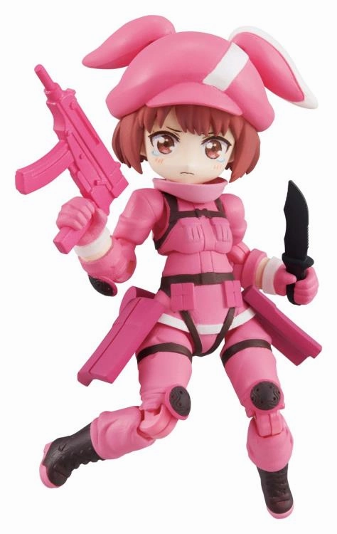 Desktop Army Sword Art Gun Gale Online Trading Figures Box Set of 3