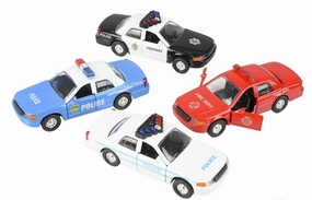 Die-Cast Pull Back Patrol Cars