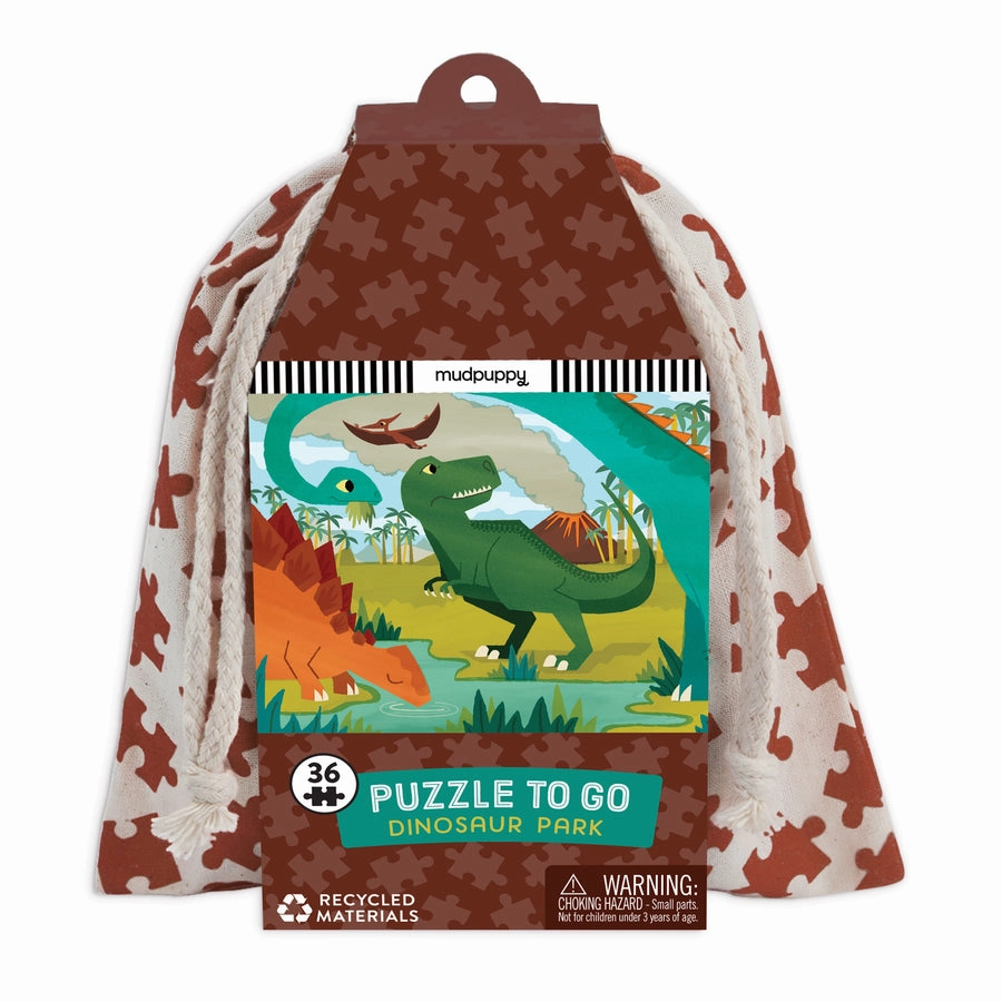 Dinosaur Park Puzzle to go 36 pcs