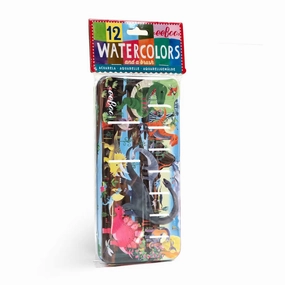 Dinosaur Watercolor Tin