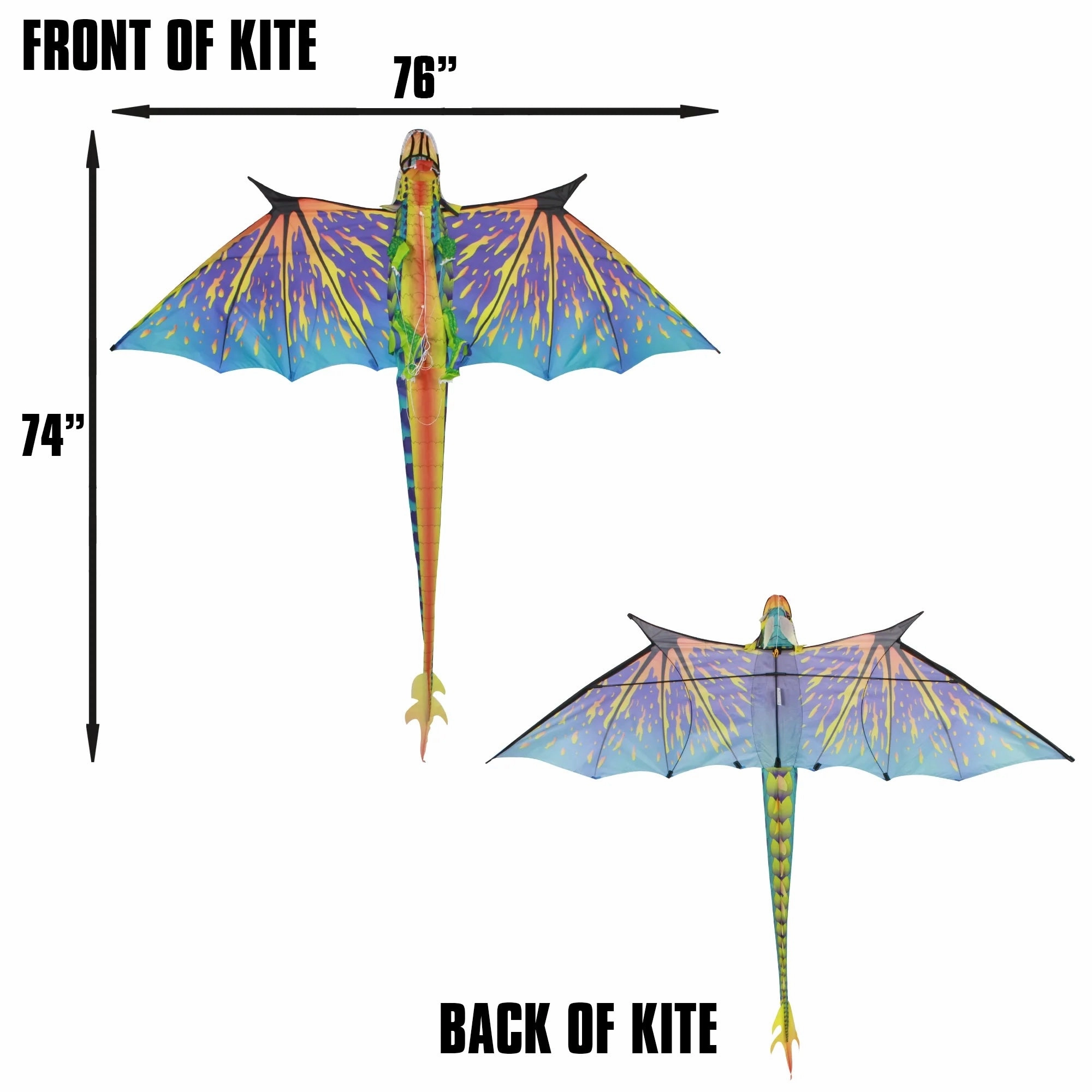 Dragon 76" 3-D Kite