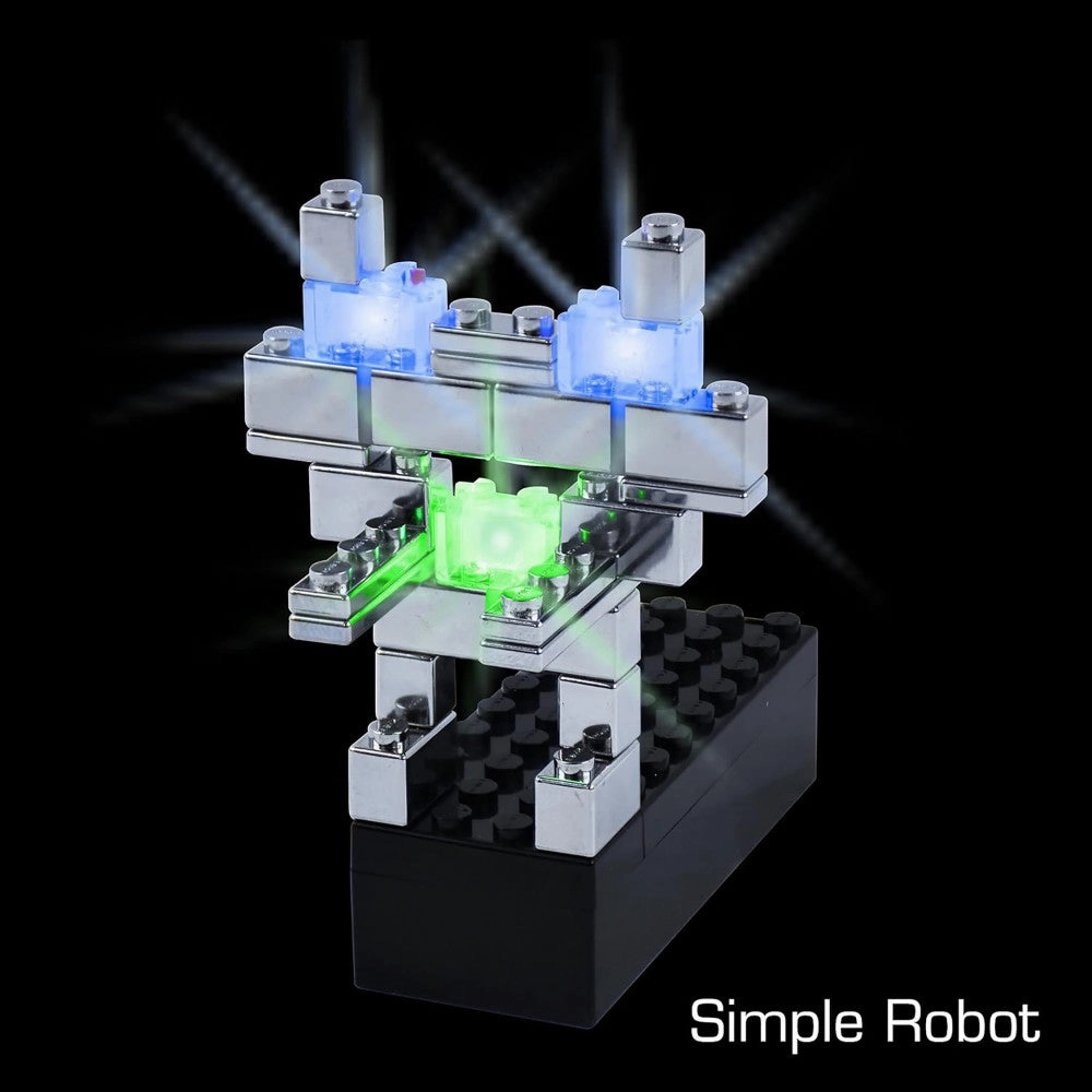 E-Blox Power Blox Light-Up Robot Building Kit for Kids 8 