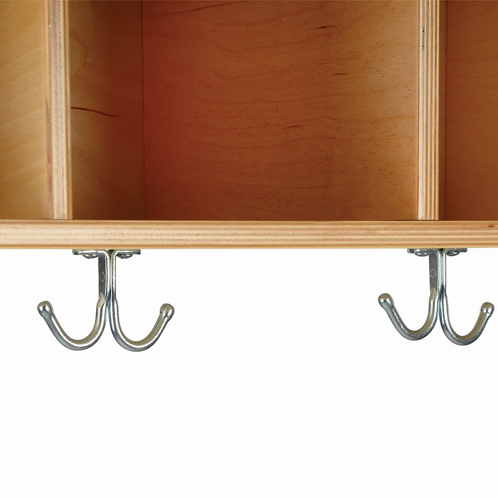 Eco-Friendly Wall Mount Cubbie Unit with Coat Hooks & Storage