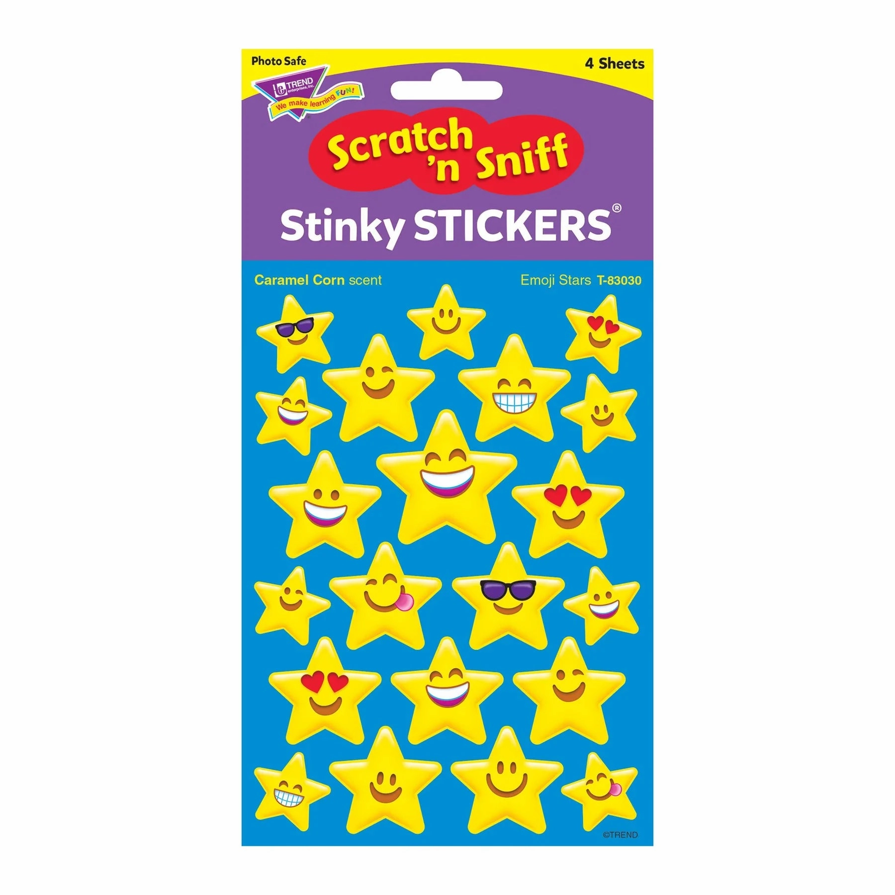 Emoji Stars Scratch 'n Sniff Stinky Stickers